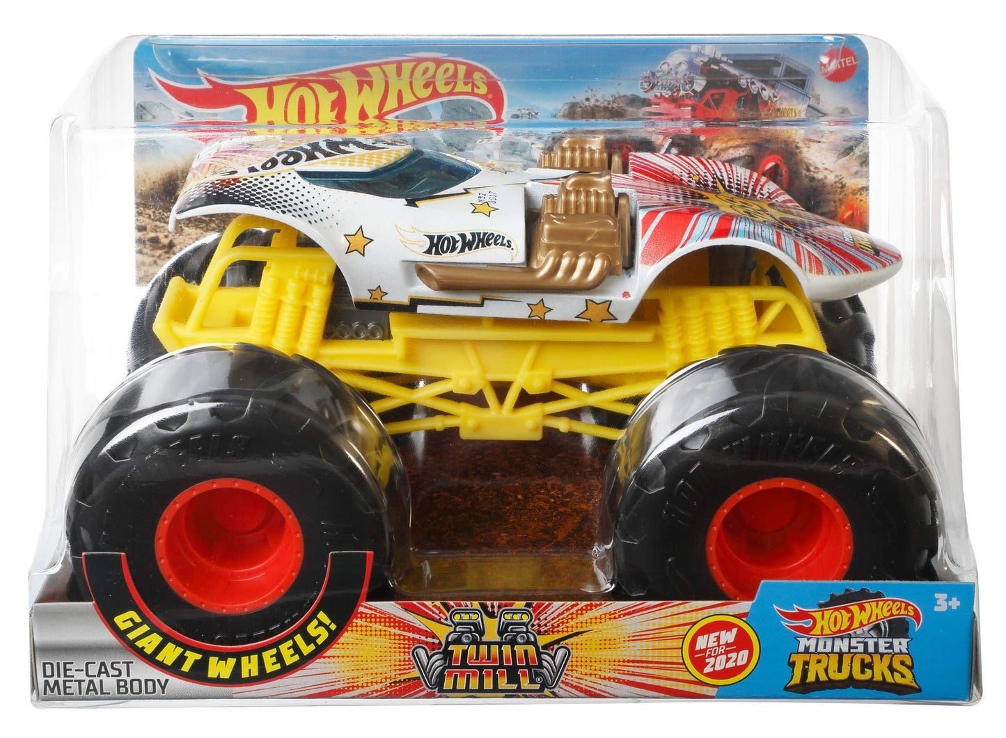 Hot Wheels Monster Trucks 1:24 Scale Assortment for Kids Age 3 4 5 6 7 8 Years Old Great Gift Toy Trucks Large Scales