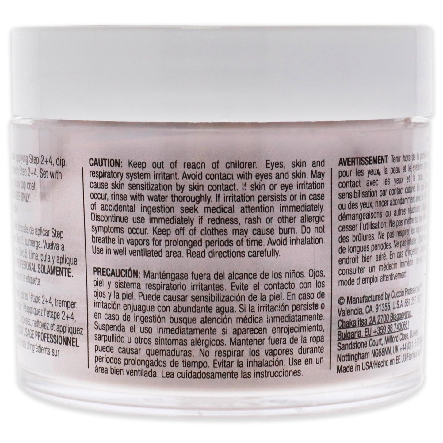 Cuccio Colour Powder Nail Polish - Lacquer For Manicure And Pedicure - Highly Pigmented Powder That Is Finely Milled - Durable Finish, Flawless Rich