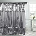 Sweet Home Collection Glamour Sequins Shower Curtain 72" x 72"