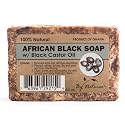 By Natures 100% Natural African Black Soap With Black Castor Oil 3.5 Oz (Pack of 1)