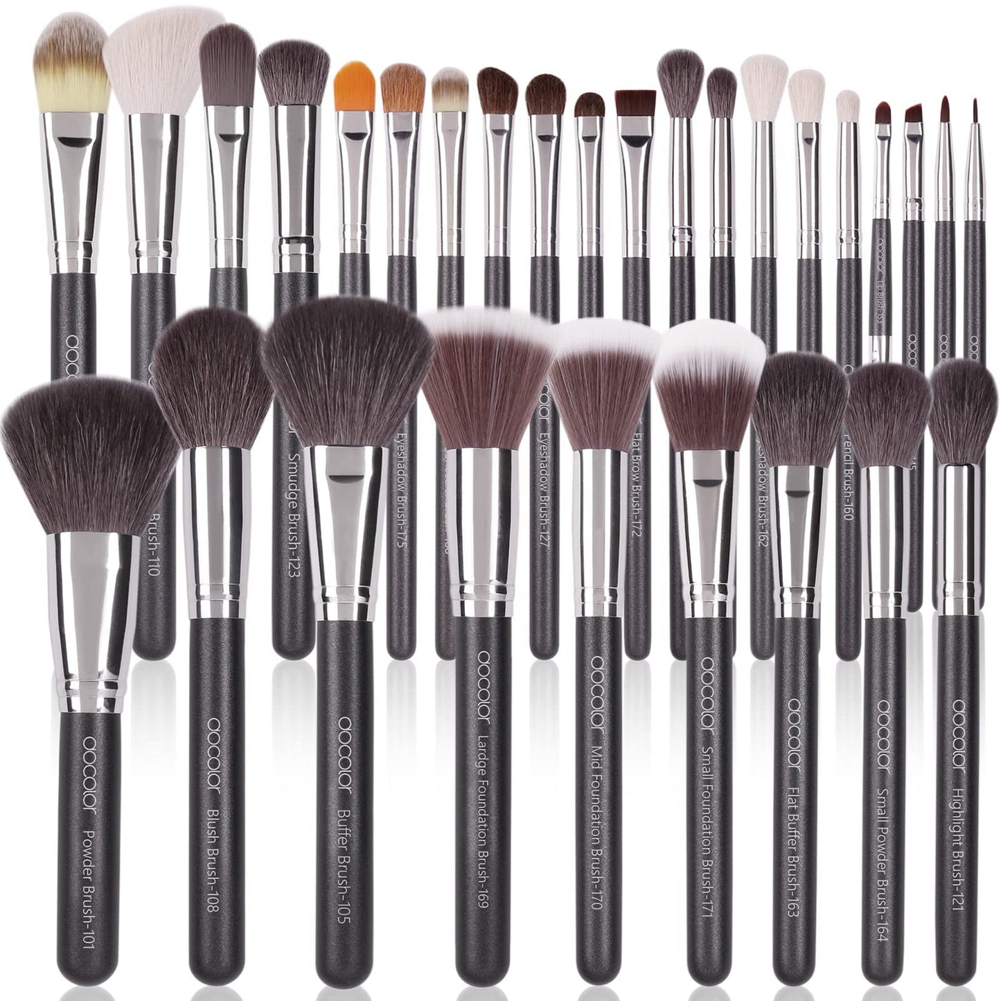Docolor Professional Makeup Brush Set 29Pcs Makeup Brushes Valentines Day Gifts Premium Goat Synthetic Fiber Foundation Face Powder Blush Concealer