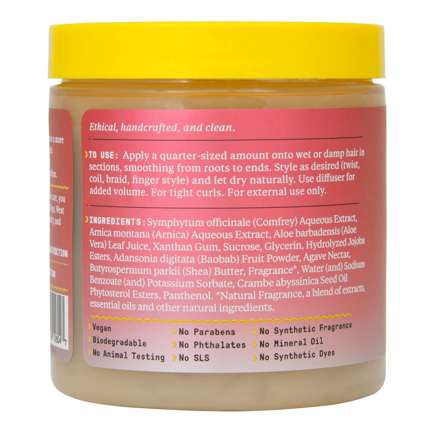 Alaffia Hair Care, Beautiful Curls Curl Custard for Tight Curls, Nourishing Shea Butter to Hydrate & Define, 8 Oz
