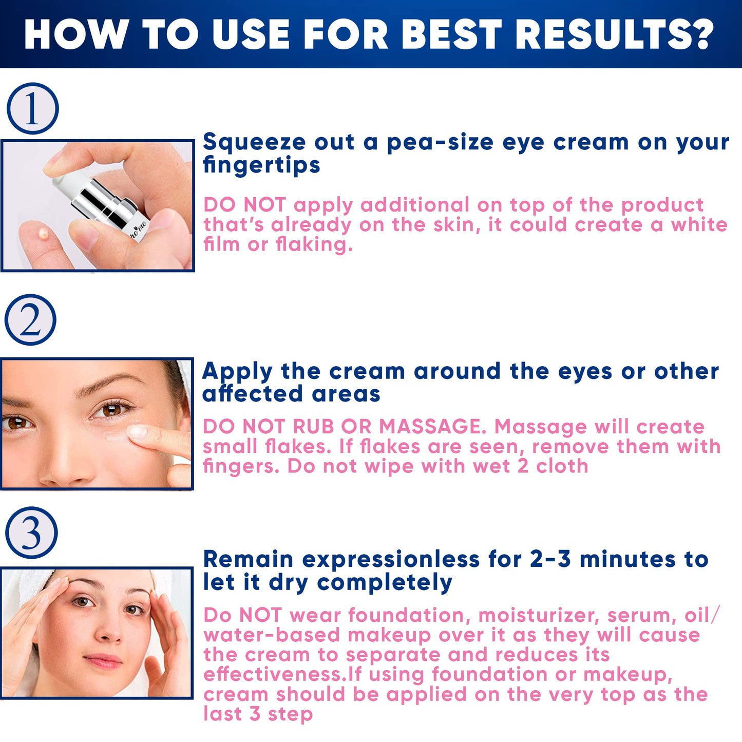 Care Me Eye Tightening Cream – Instant Eye Bag & Wrinkle Remover, Puffiness Reducer & Face Tightener for Men & Women, 10ml