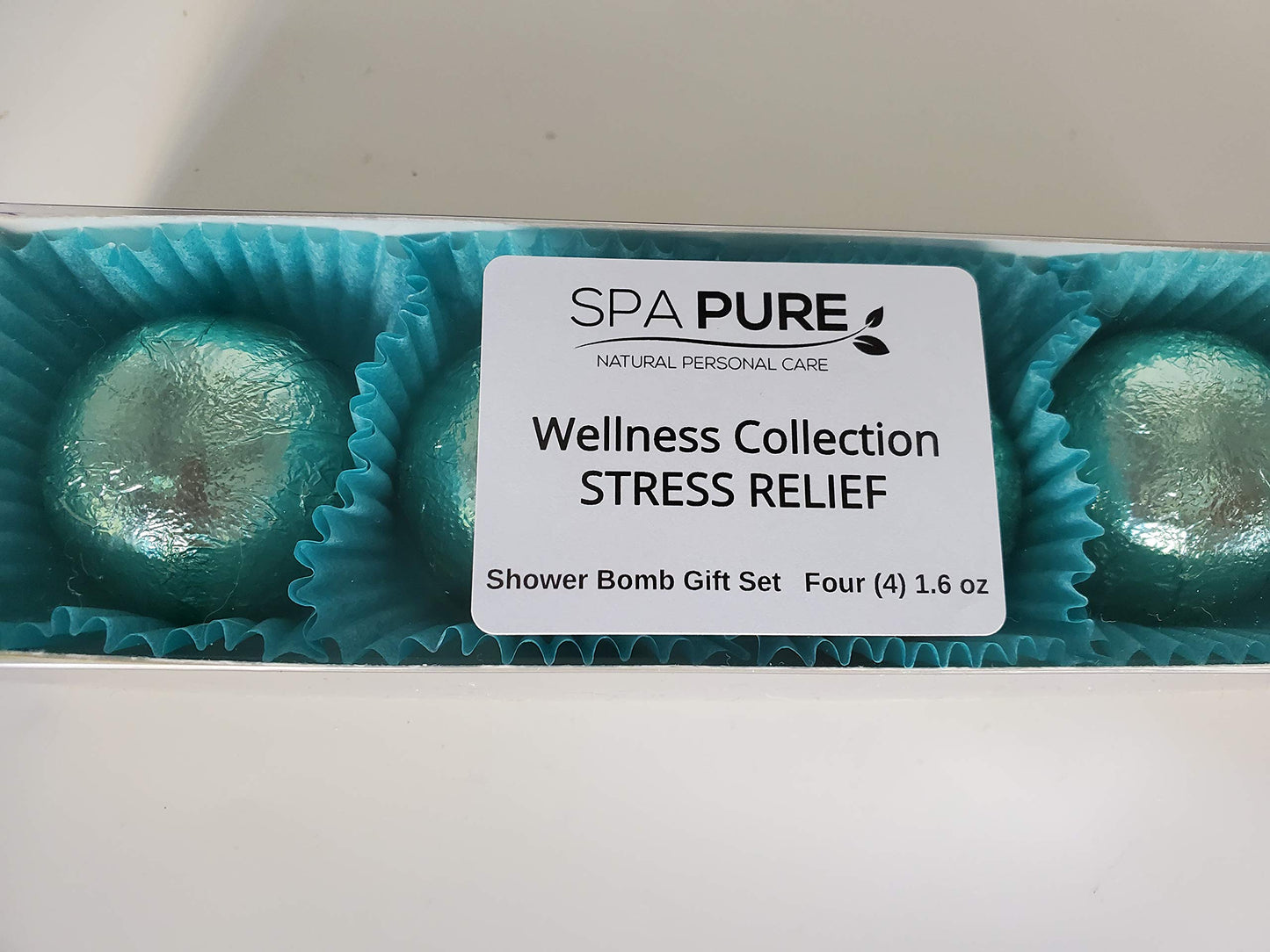 Spa Pure Stress Relief Aromatherapy Shower Steamers Bombs - Shower Bombs with Essential Oils - Unisex Bath Melts - Self Care and Relaxation Shower…
