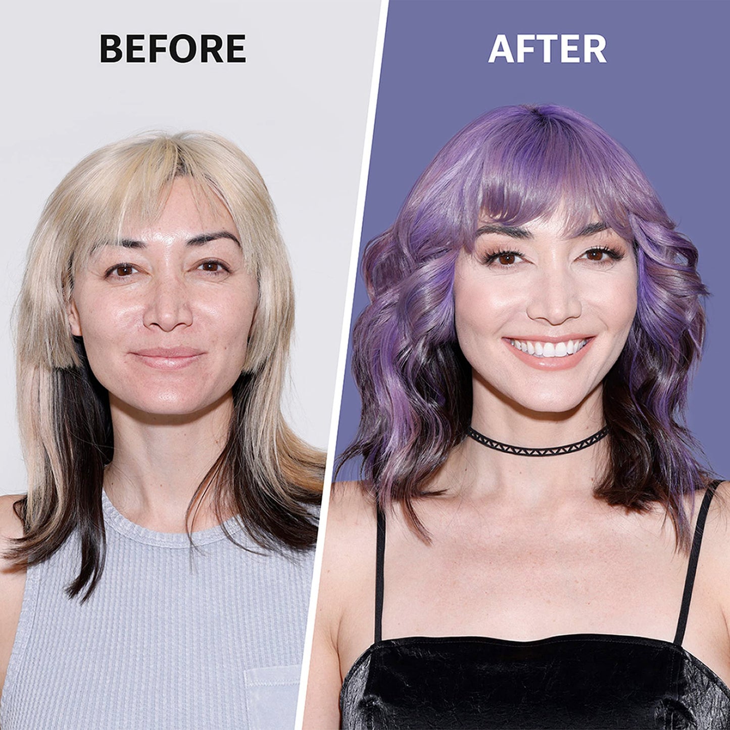 Splat Color Crush Bold Foam Hair Color, Purple, 5 oz., Refresh Vivid Colors in Just 10 Minutes, Lasts Up to 10 Washes, Buildable Foam Hair Product