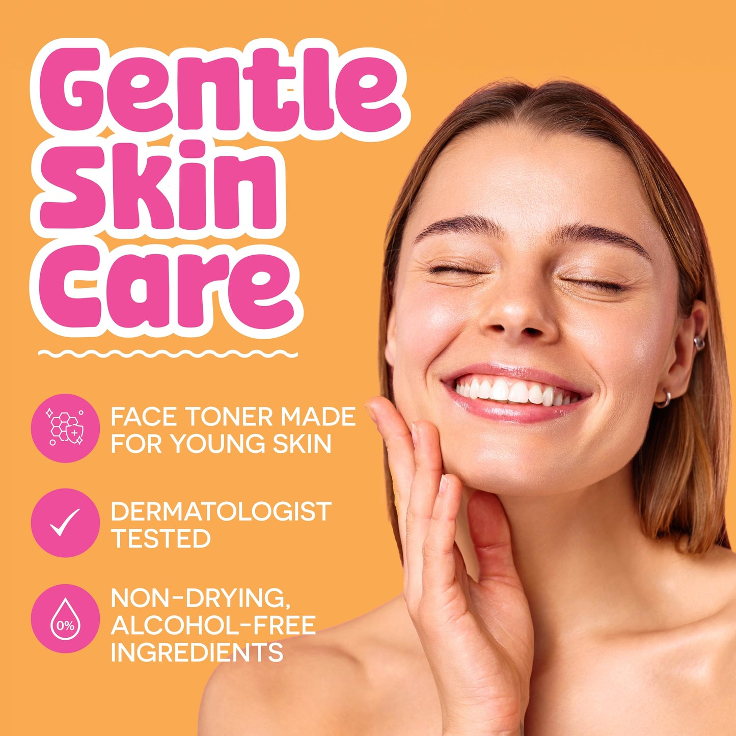 BeYouTiful Clarifying Face Toner, Preppy Skin Care for Balanced Skin, Gentle and Cleansing Facial Skincare for Teens, Tweens, and Kids, Girls and Boys
