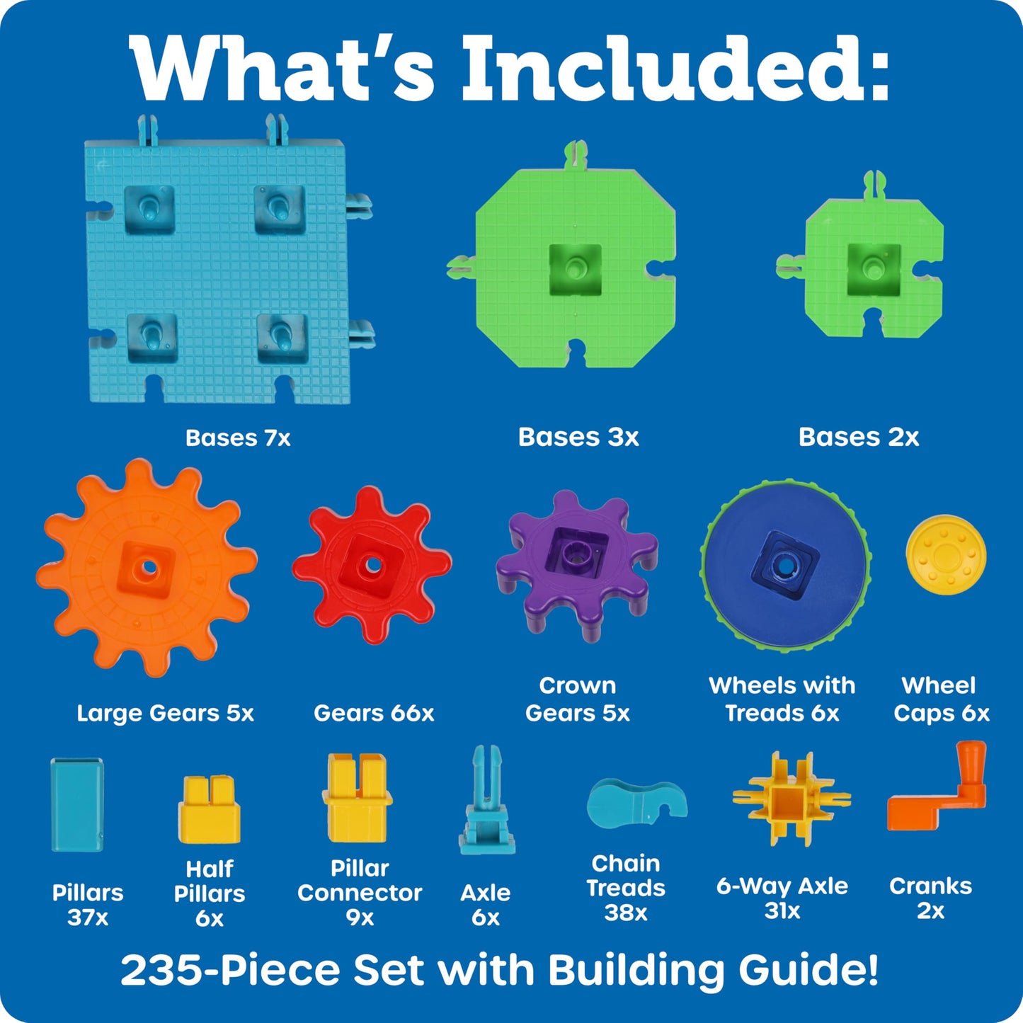 Learning Resources Gears! Gears! Gears! Mega Builds – STEM Building Toys for Kids, Fine Motor Skills, Science & Construction Playset