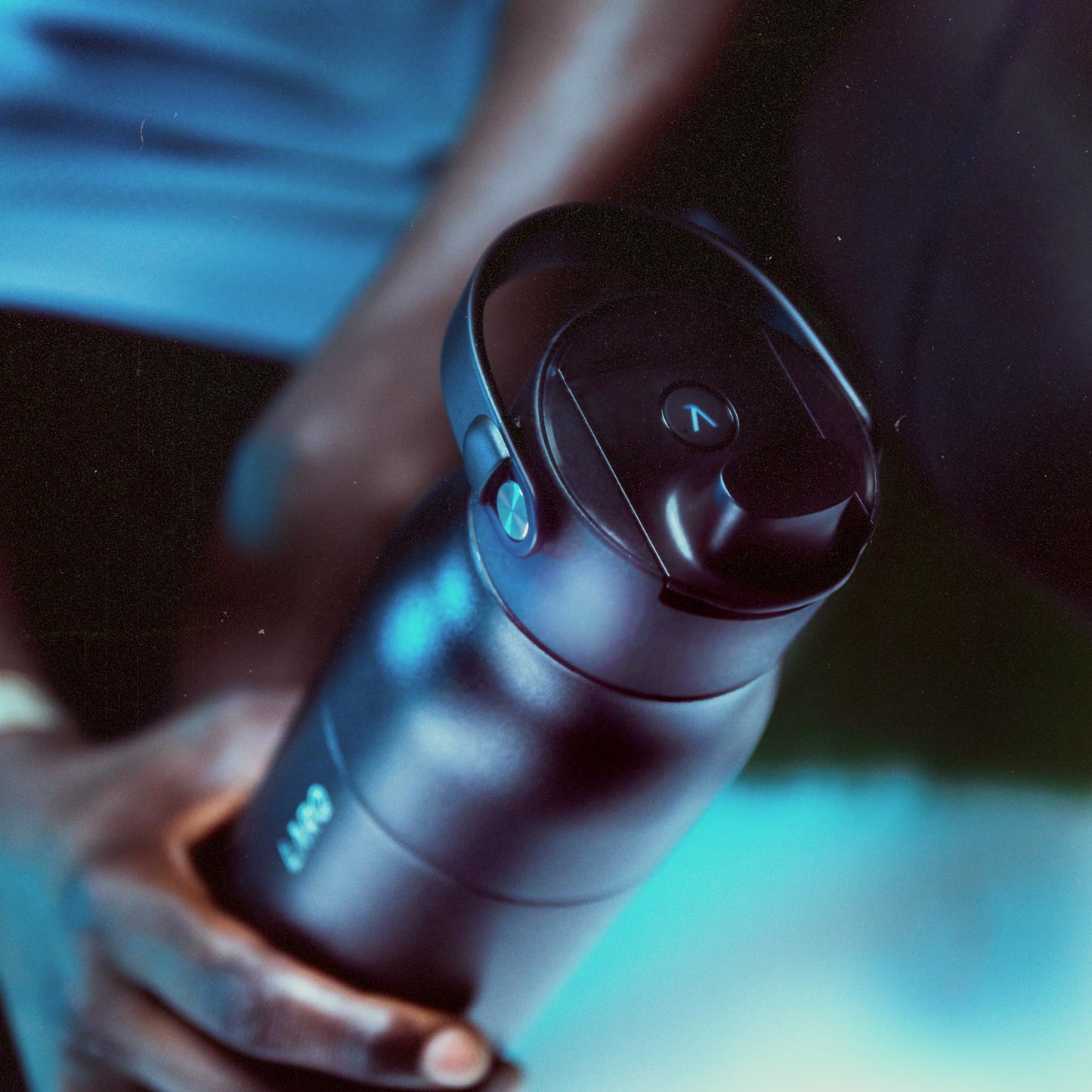 LARQ Bottle PureVis 2 23 oz - UV Water Purifier with Self-Cleaning, App Hydration Tracking, Filter Straw, Detachable Handle, Double-Wall Insulated…