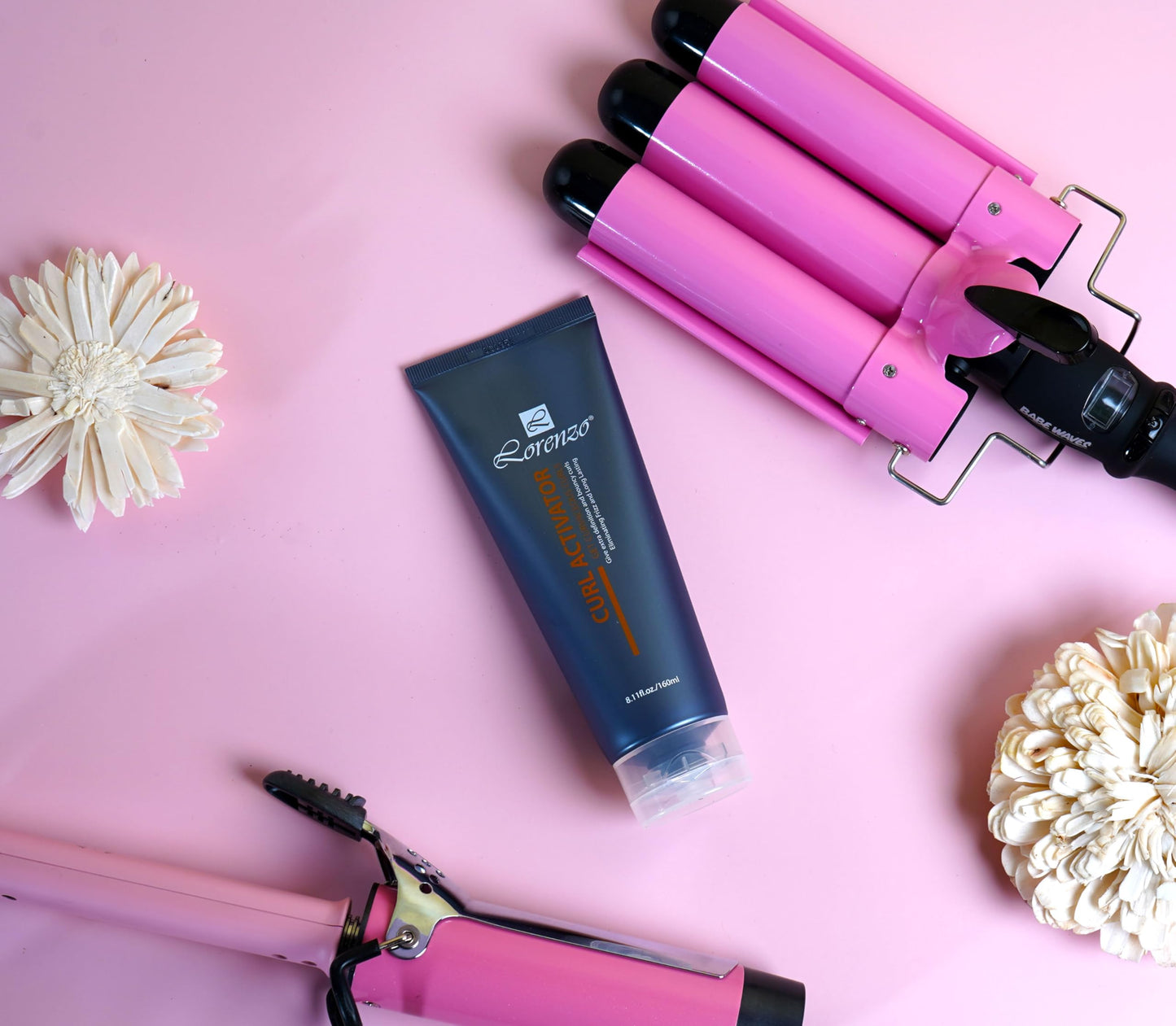 L Lorenzo Curl Activator 5.40fl.oz/160ml | Get Curvaceous Curls | Tightens and defines natural waves and curls | Eliminating Frizz and Offering