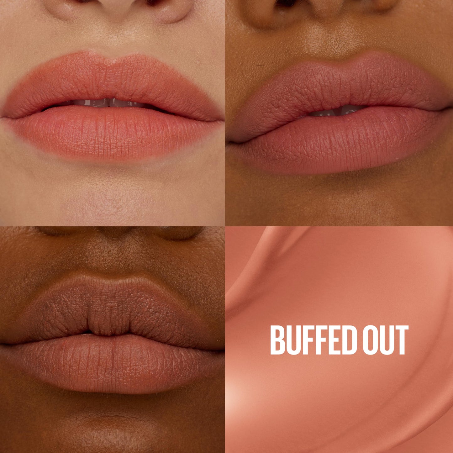 MAYBELLINE Super Stay Teddy Lip Tint, Long Lasting Matte Lipstick for Up To 12HR Wear, Buffed Out, 1 Count