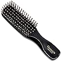 Giorgio Gentle Mini Hair Brush for Men - Dual Length Bristles for Fine and Thick Hair, Scalp Massager, Detangler, and Travel Brush