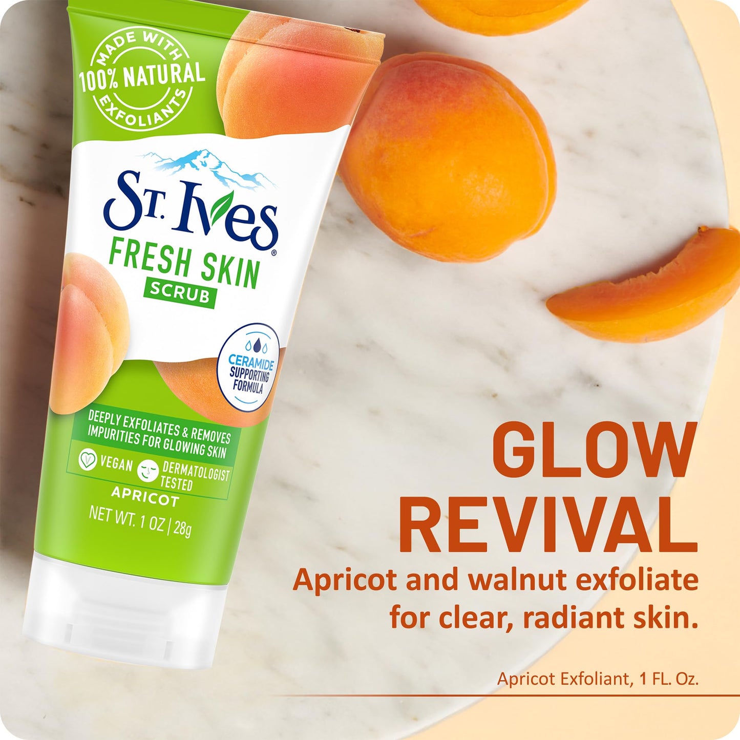 St. Ives Apricot Scrub Exfoliant, Travel-Size - Fresh Skin Exfoliating Apricot Facial Scrub, 1 Oz Beauty and Personal Care St. Ives