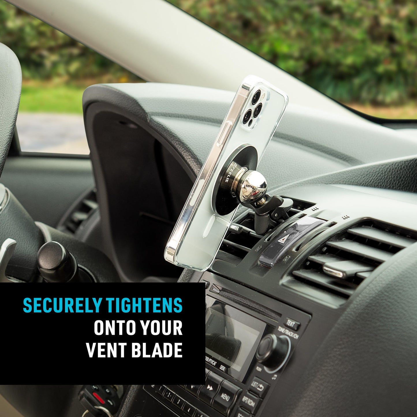 Nite Ize Steelie Vent Kit - Magnetic Cell Phone Holder for Car Vents - Phone Mount - Orbiter Plus