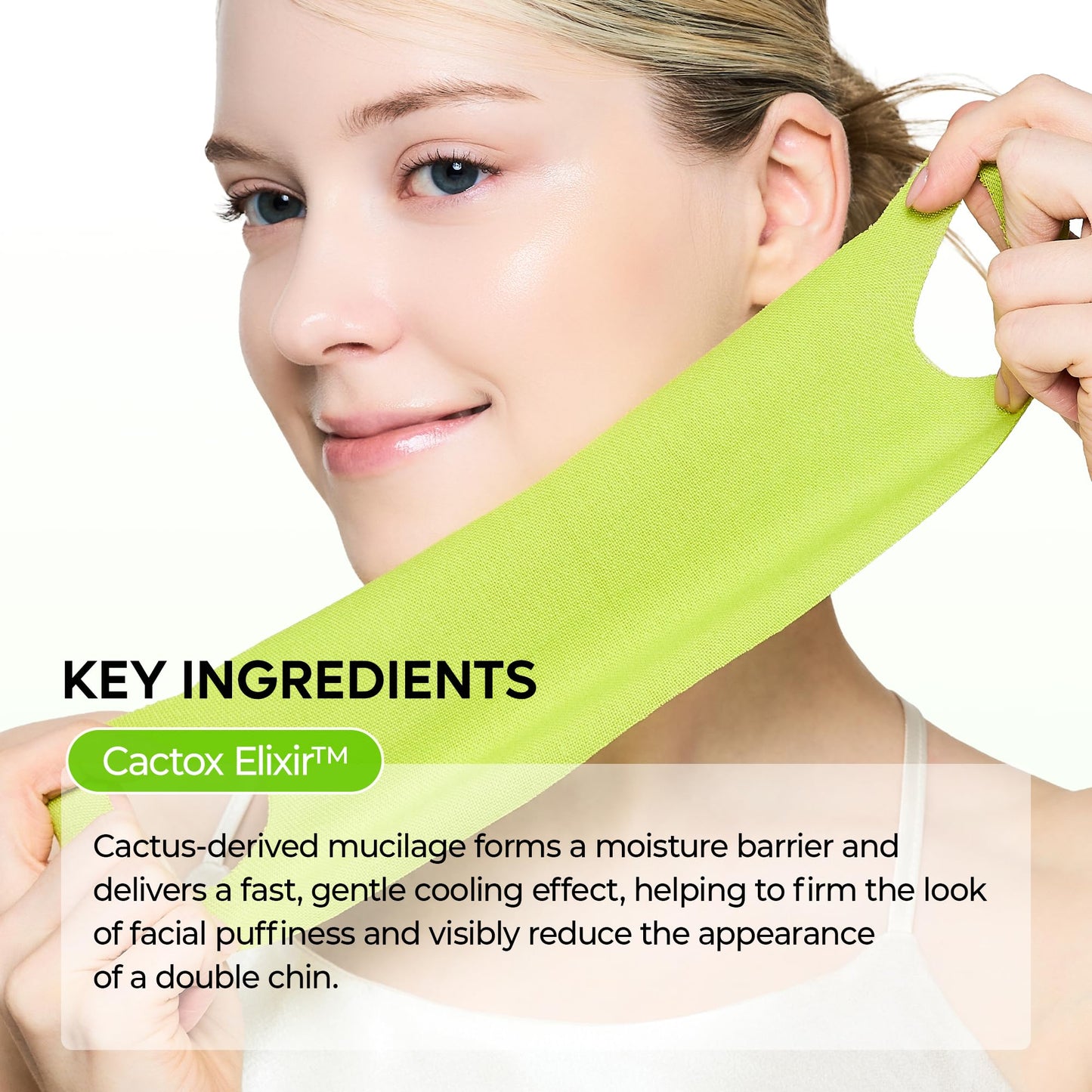 Dr.Melaxin CACTOX V-Lifting Mewing Band - Cactox + Caffeine + Collagen Double Chin Lifting Band for Sagging Jawline & Facial Puffiness | 115.49% Jaw Beauty and Personal Care Dr.Melaxin