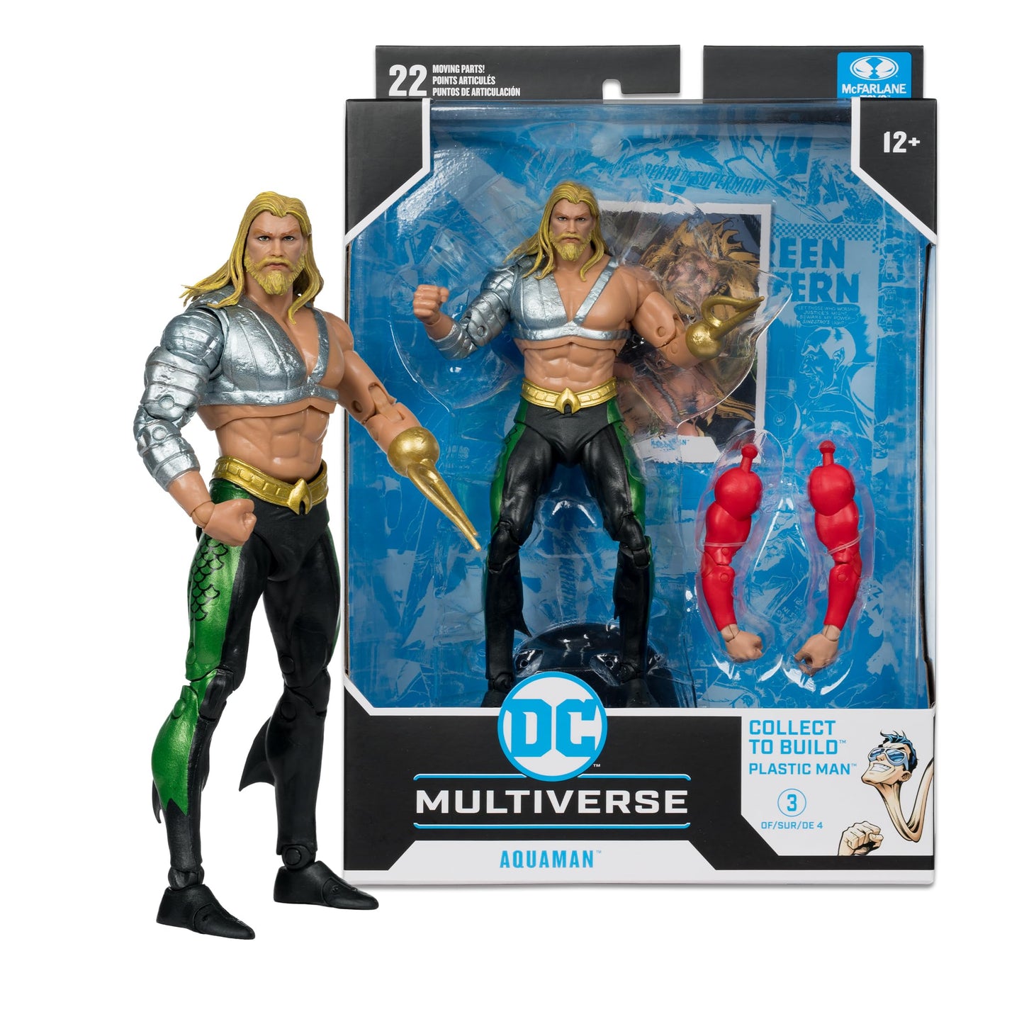 McFarlane Toys - DC Multiverse Aquaman (JLA) 7in Build-A Figure - Style may vary