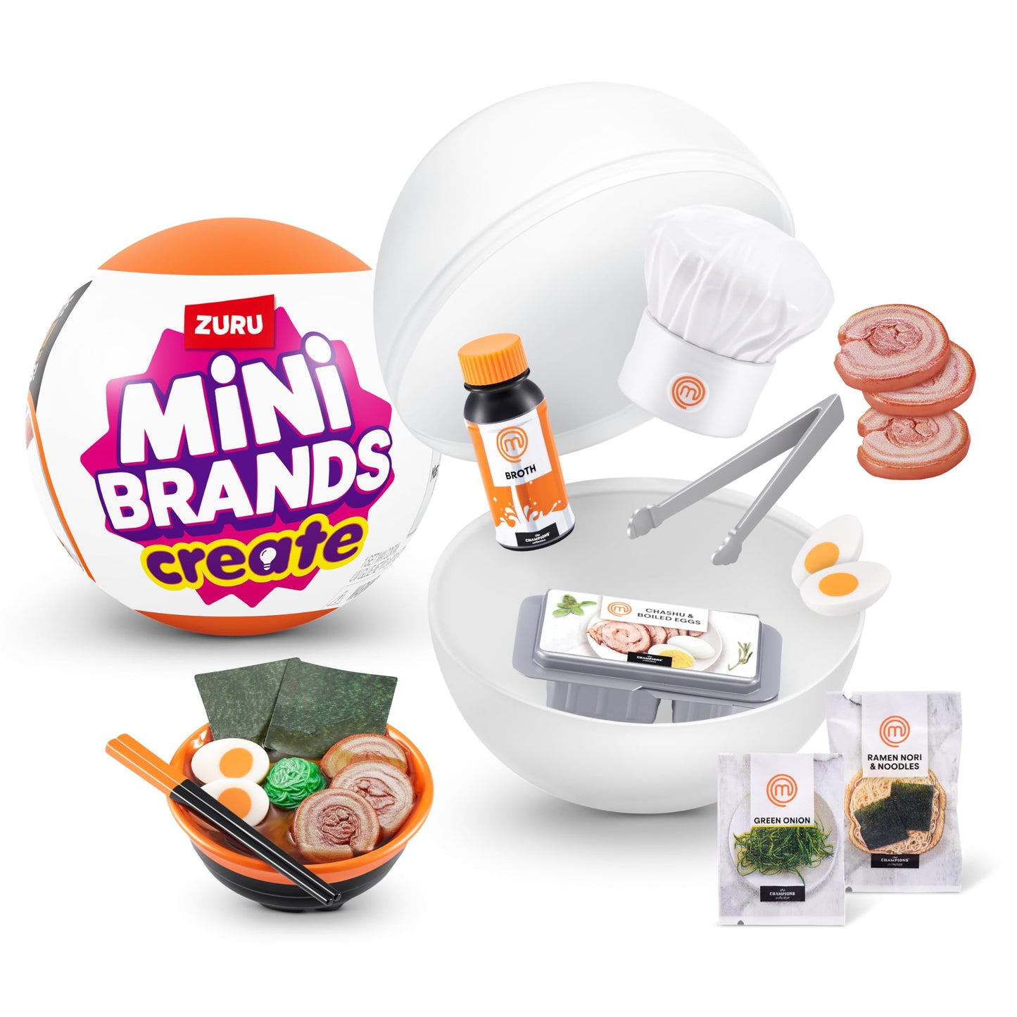 Mini Brands MasterChef Series 1 Capsule by ZURU – Mystery Mini Food Collectibles & Accessories for Kids, Teens & Adults