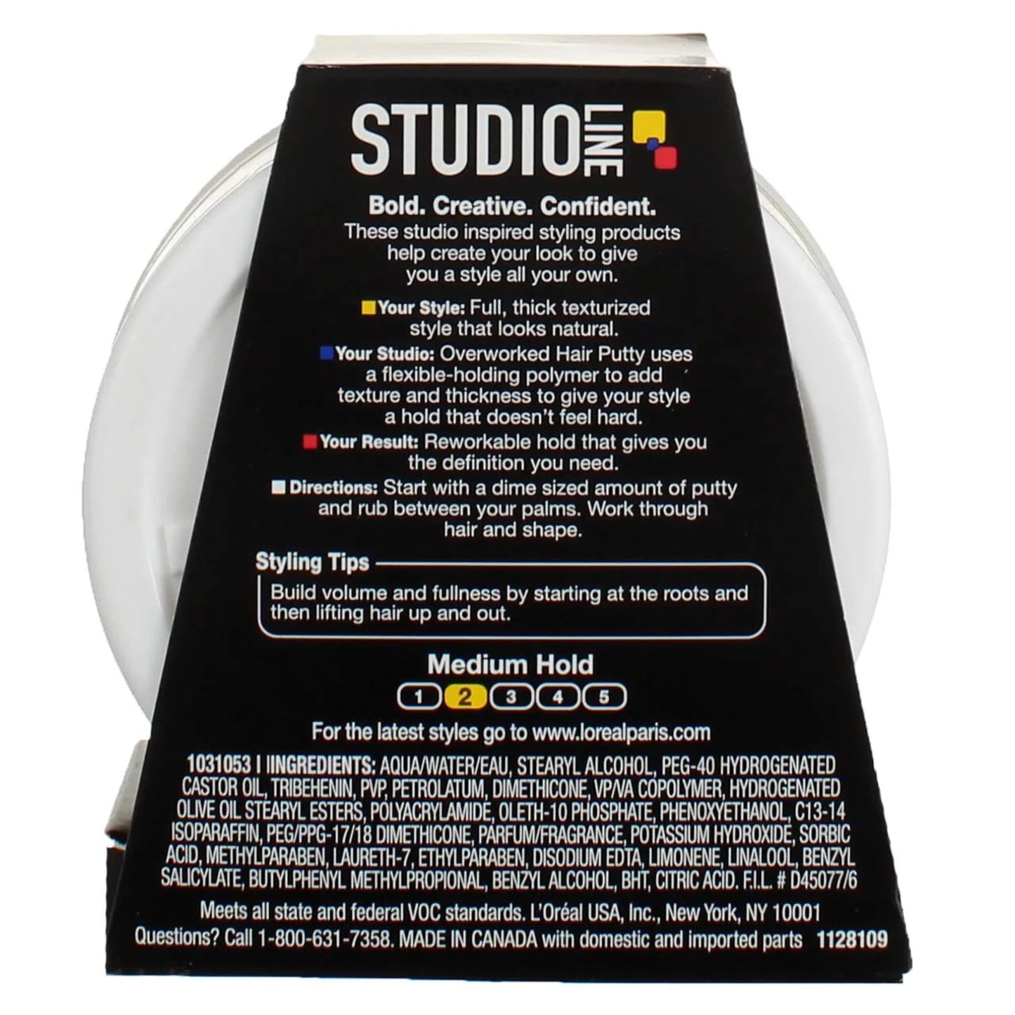 L’Oreal Paris Studio Putty Overworked 1.7 Ounce (50ml) (6 Pack) Beauty and Personal Care L'Oreal Paris