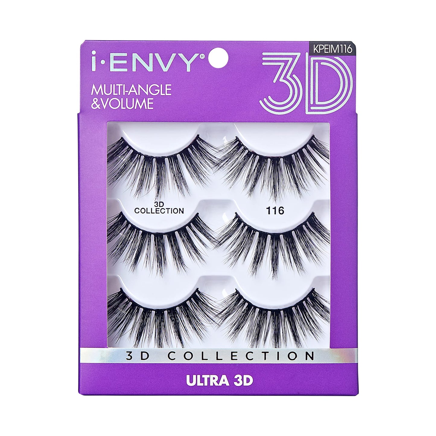 iEnvy False Eyelashes 3 Pairs Fluffy and Natural Multiangle and Volume Faux Mink Lashes (16)