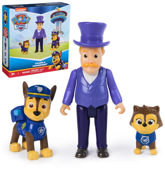 Paw Patrol Chase & Humdinger Figures Set, Kids Toys for Boys and Girls Ages 3 and Up