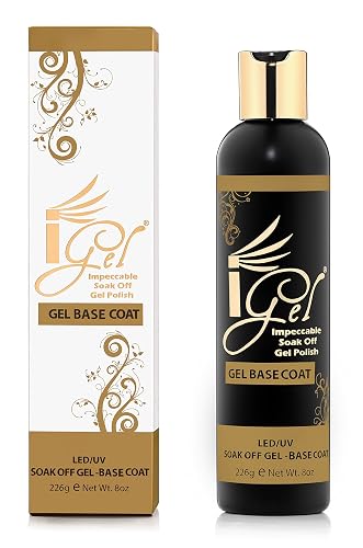 iGel Impeccable Soak Off Gel Polish Base Coat Refill Kit 8 fl oz Beauty & Personal Care iGel Beauty