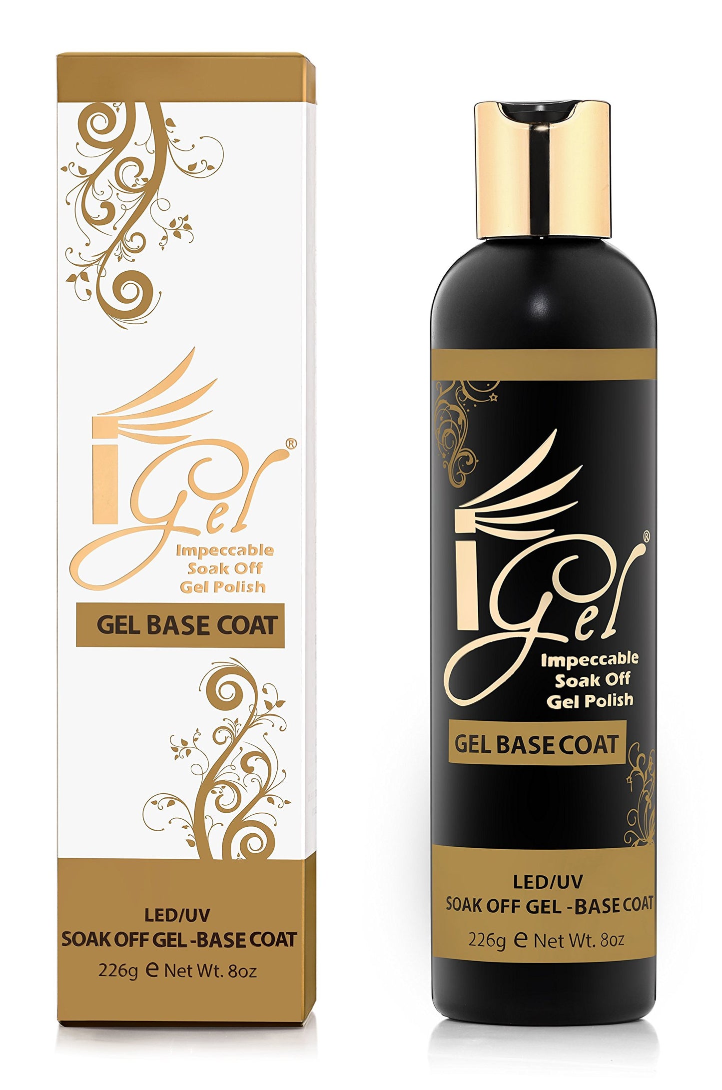 iGel Impeccable Soak Off Gel Polish Base Coat Refill Kit 8 fl oz Beauty & Personal Care iGel Beauty