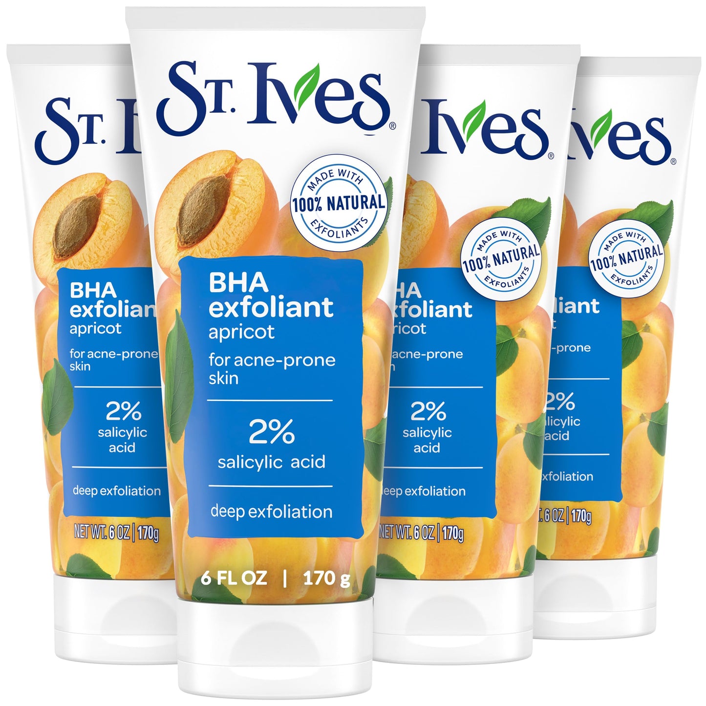 St. Ives Acne Control Apricot Face Scrub, Deep Exfoliator Skin Care, Prevents Acne for Radiant Skin, Salicylic Acid Acne Treatment Facial Scrub, Made Beauty and Personal Care St. Ives Default Title