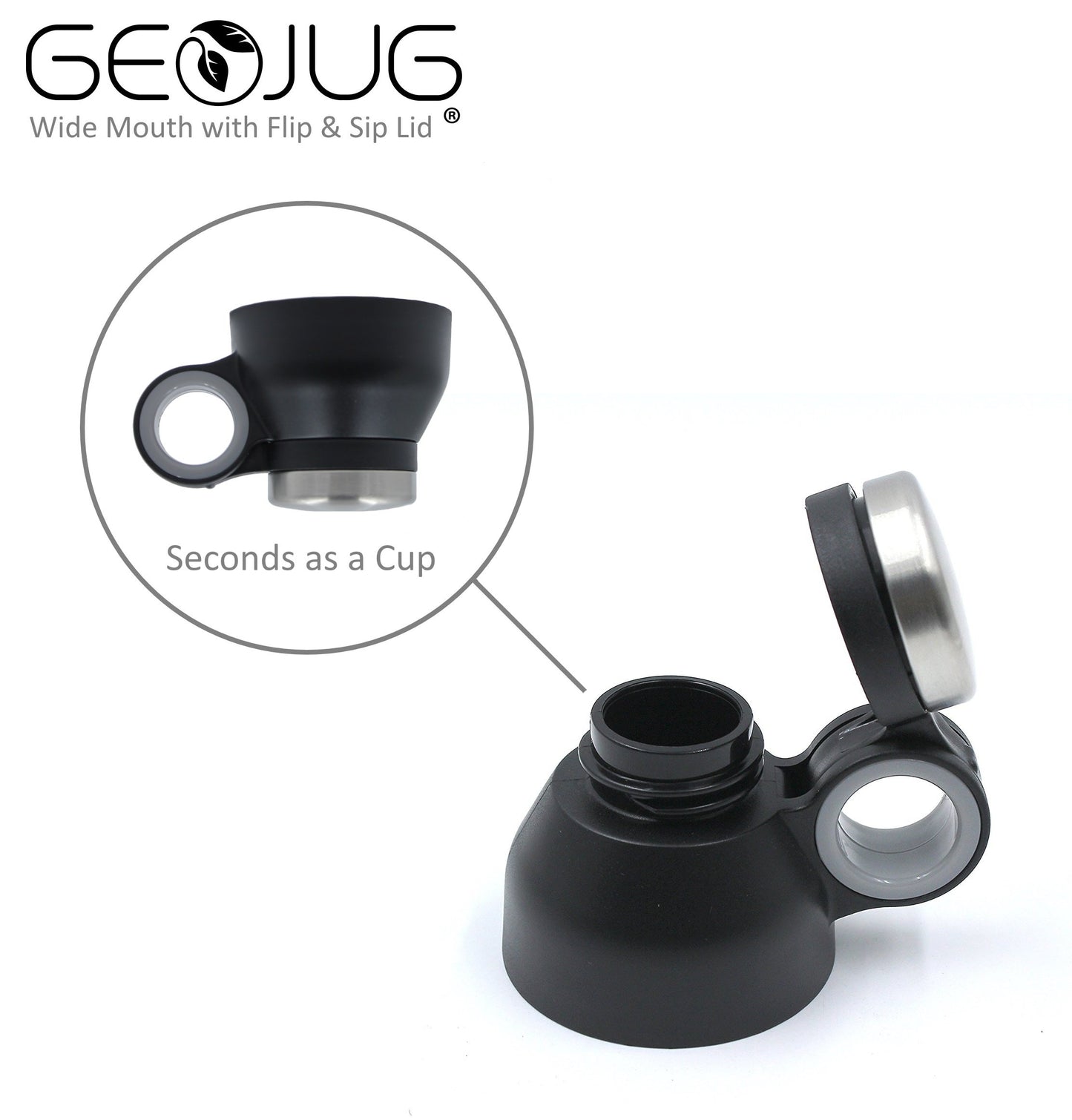 Brentwood Appliances G-1018BL GeoJug 18-Ounce Stainless Steel Vacuum-Insulated Water Bottle (Blue), One Size