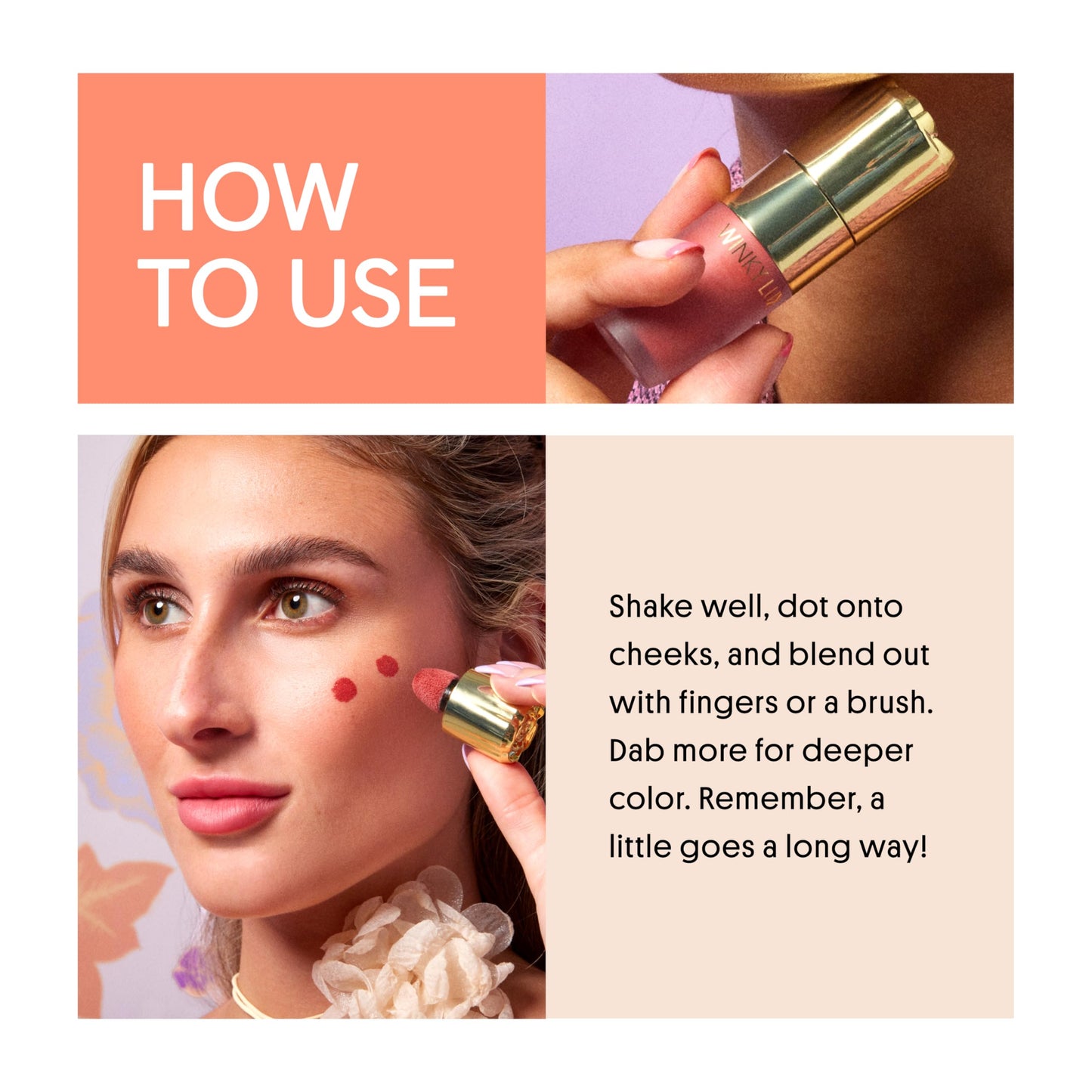 Winky Lux Cheeky Rose Liquid, Gel-Cream with Buildable Color, Lightweight Velvet Finish, Long-Lasting Neutral Rose Shade, Queen