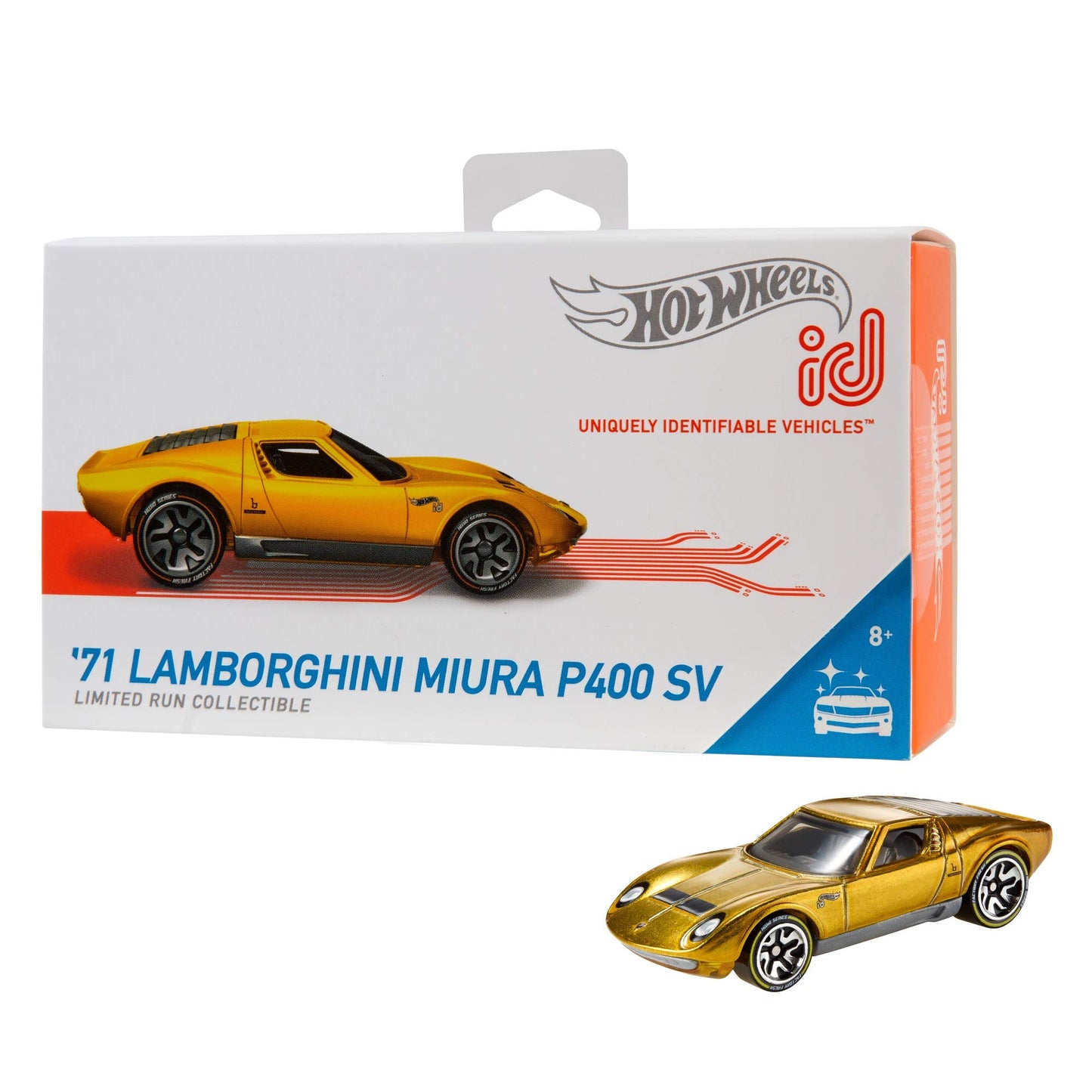 Hot Wheels id '71 Lamborghini Miura P400 SV (Factory Fresh), Multicolor