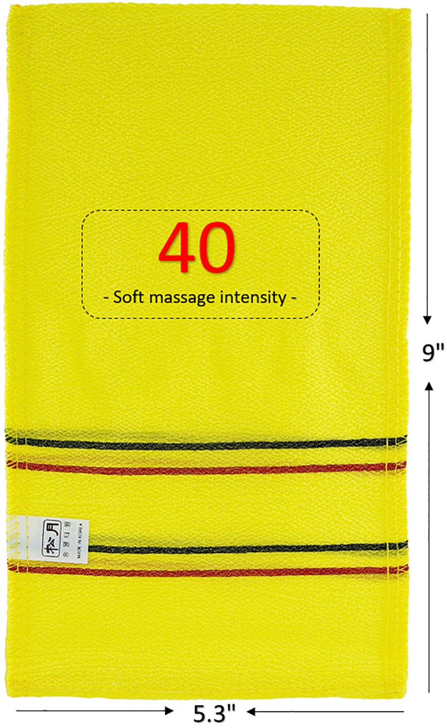 Songwol Towel (Soft) 9" - Korean Beauty Skin Exfoliating Bath Scrub Gloves.(4pcs)