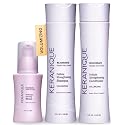 Keranique Volumizing Shampoo and Conditioner Set with Thickening Mousse - Keratin Enriched Volume Kit for Thinning, Fine, Damaged, Dry Hair - Color