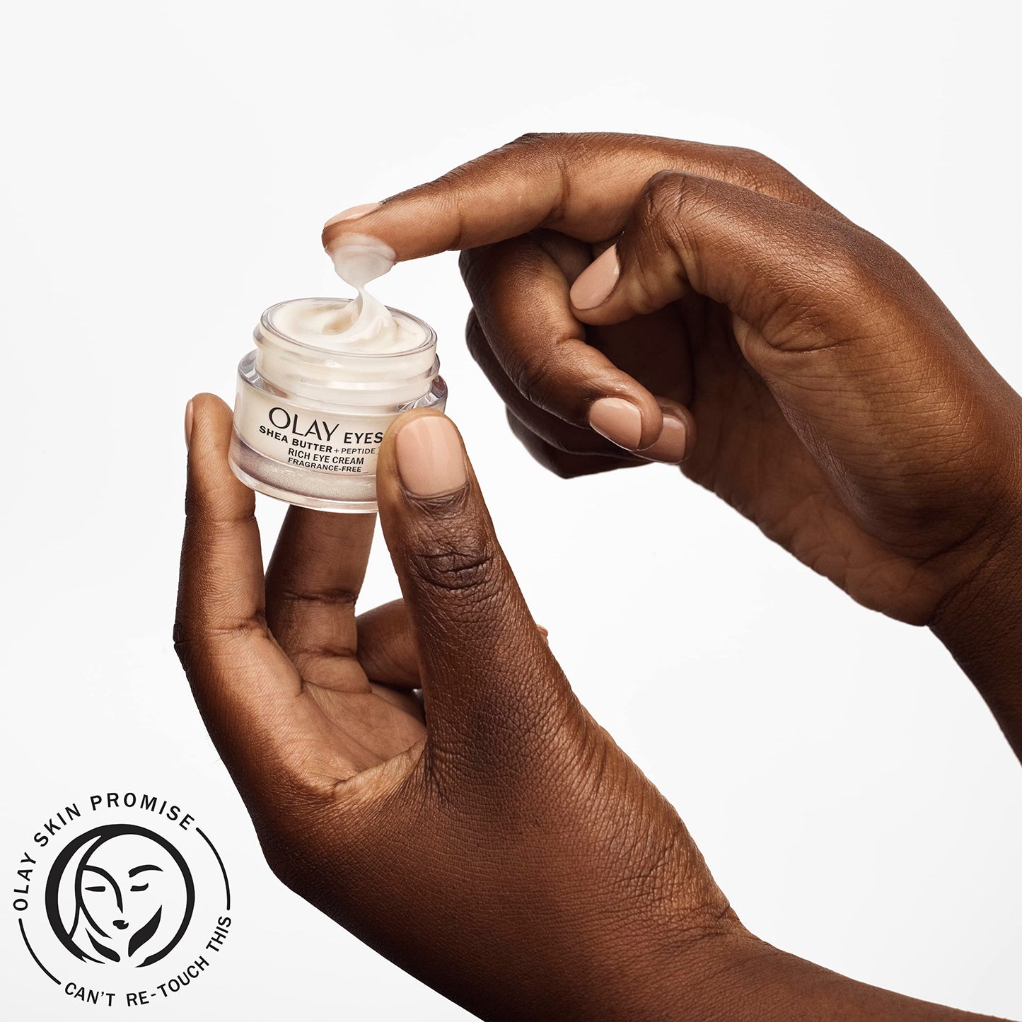 Olay Eyes Shea Butter+Peptide 24 Rich Eye Cream, Fragrance Free, 0.5 oz.