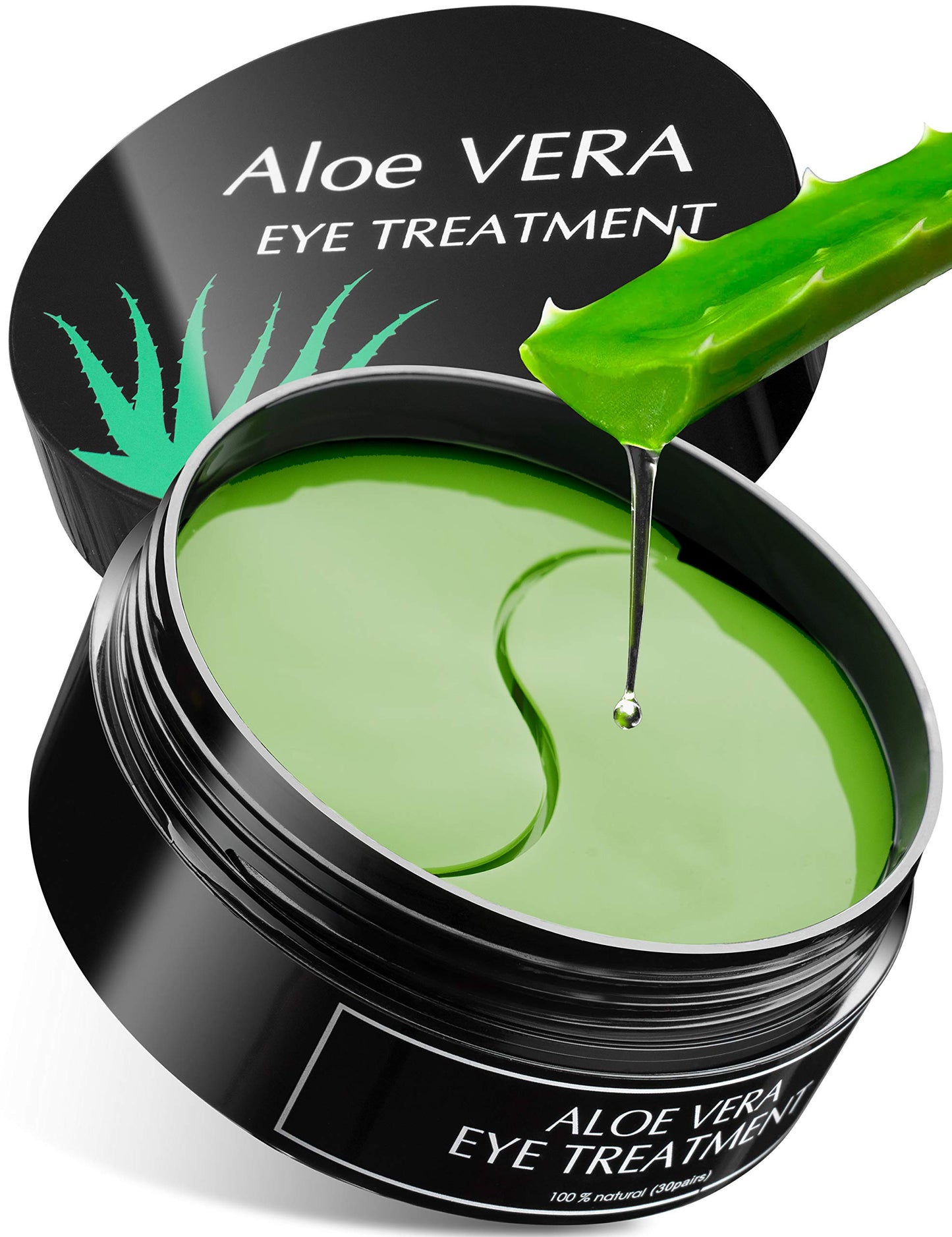 Aloe Vera Eye Treatment Mask (30 Pairs) Reduces Puffiness, Wrinkles, Puffy and Bags Under Eyes, Lightens Dark Circles, Undereye Patches Moisturizes