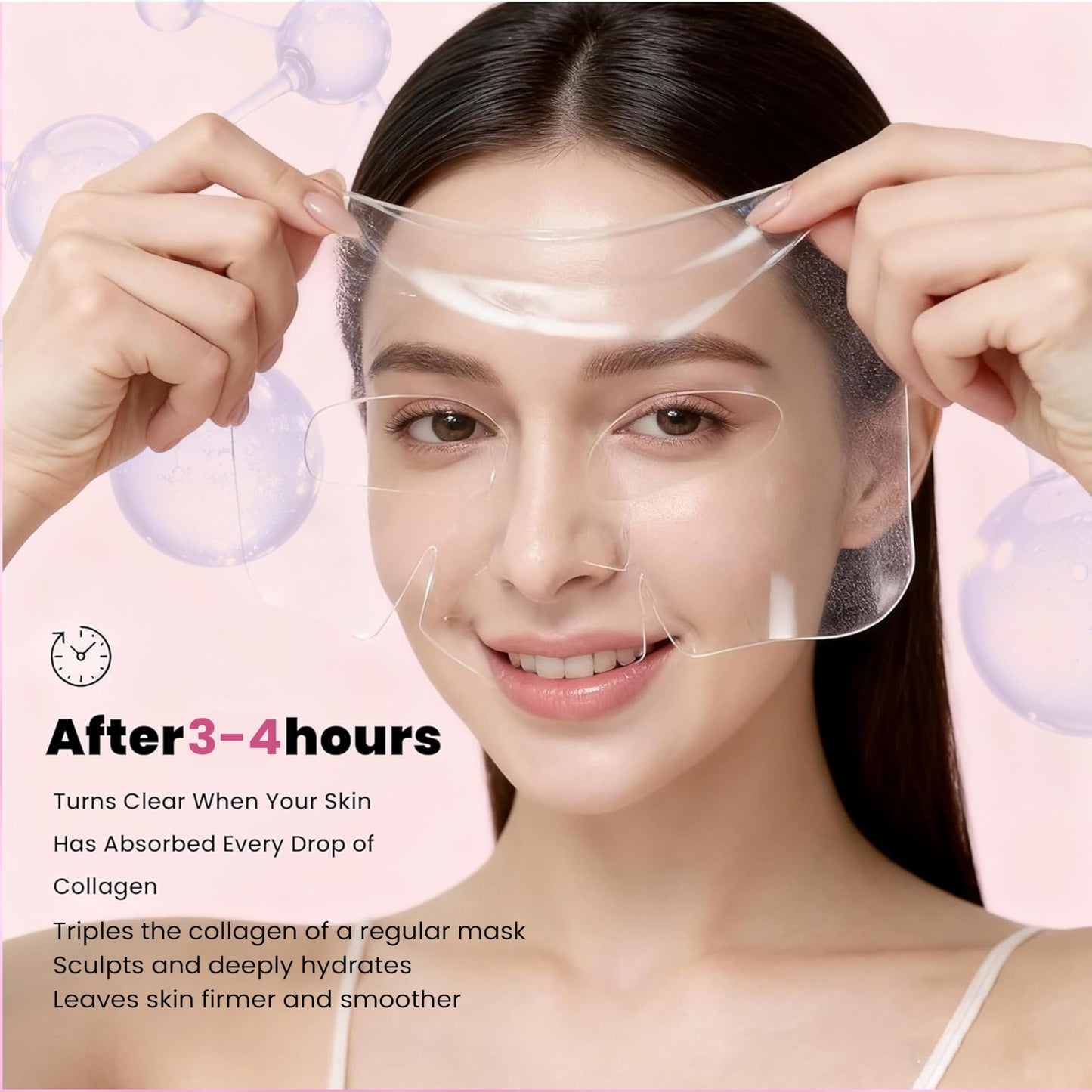 MIXAROLA Collagen Glow Up Mask 2.0, Bio Collagen Face Mask for Firming Skin Beauty and Personal Care MIXAROLA