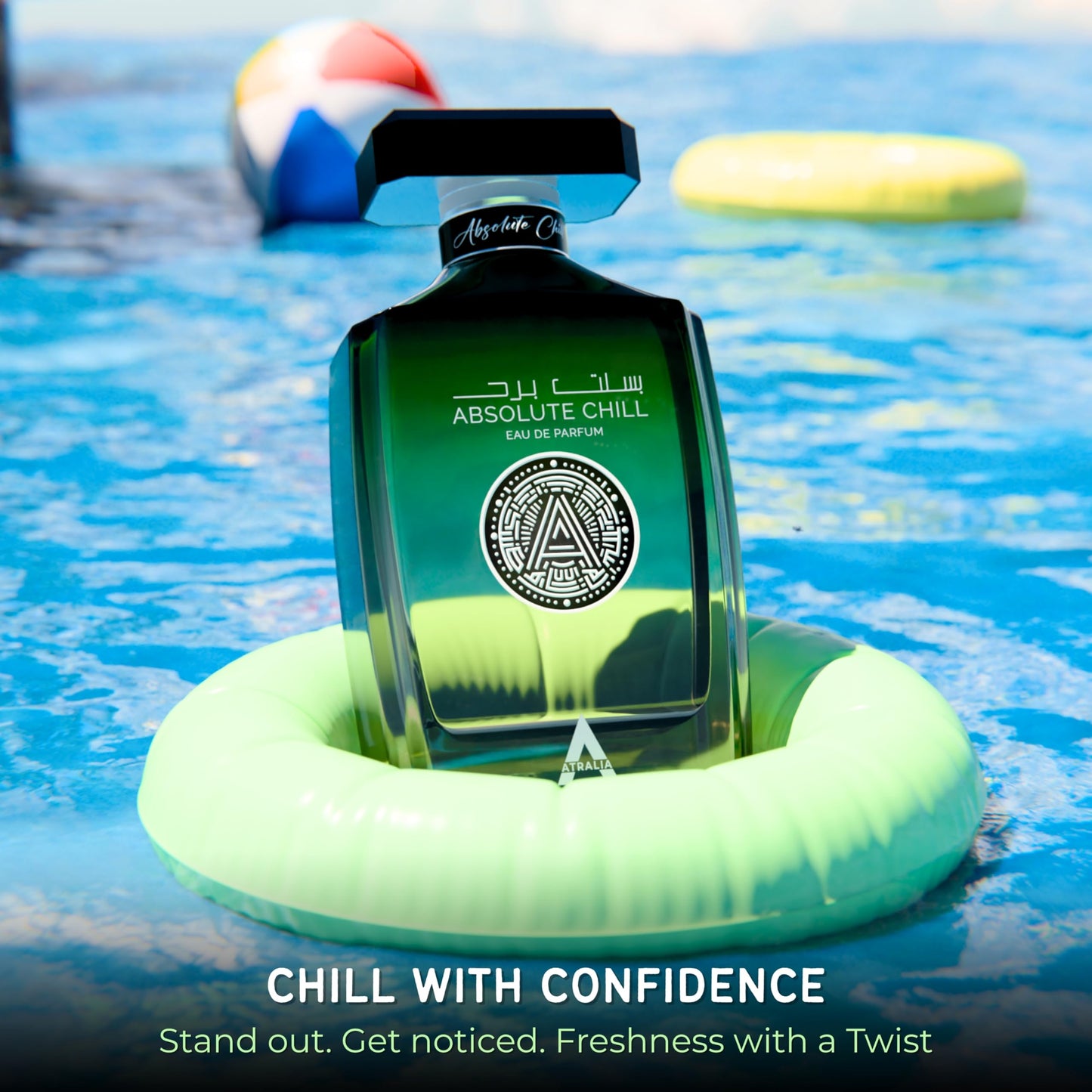 Atralia Absolute Chill 100ml EDP - Citrus Mint Perfume for Men & Women | Green Lemon, Mint, Orange, Blackcurrant | Summer Fresh Long-Lasting Fragrance