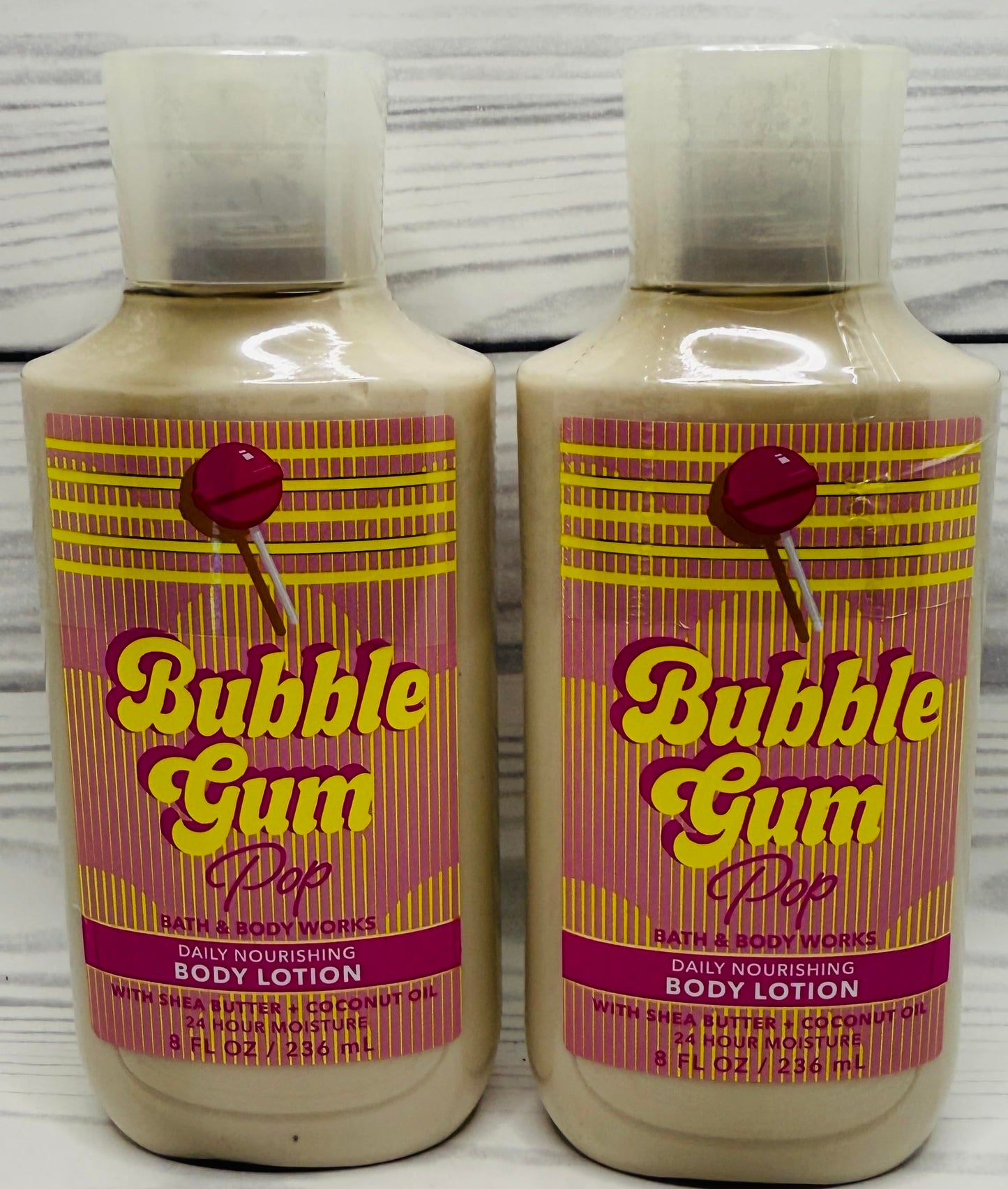 Bath & Body Works Bubblegum Pop Body Lotion 8 Ounces Each Pack of 2