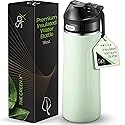 SIPX™ 18 oz Premium Stainless Steel Water Bottle with Straw Lid - Triple Insulated, Leakproof, BPA-Free - Slim, Durable Bottle for School, Gym…