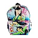 Disney Princess Mulan Deluxe Oversize Print Large 16" Backpack with Laptop Compartment - A19733