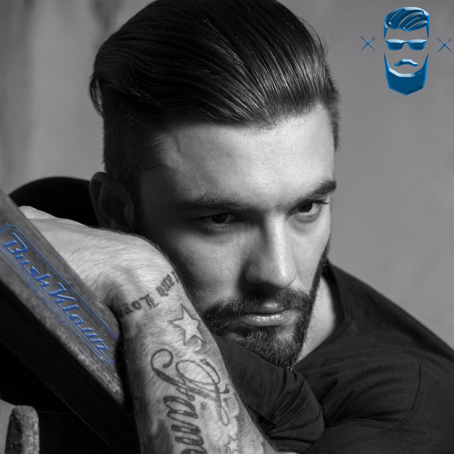 BushKlawz Urban Prince Hair Pomade Water Based Firm Strong Hold Easy to Wash Out Gel Type for Tight Styles Men's Styling Product Barber Approved 115g