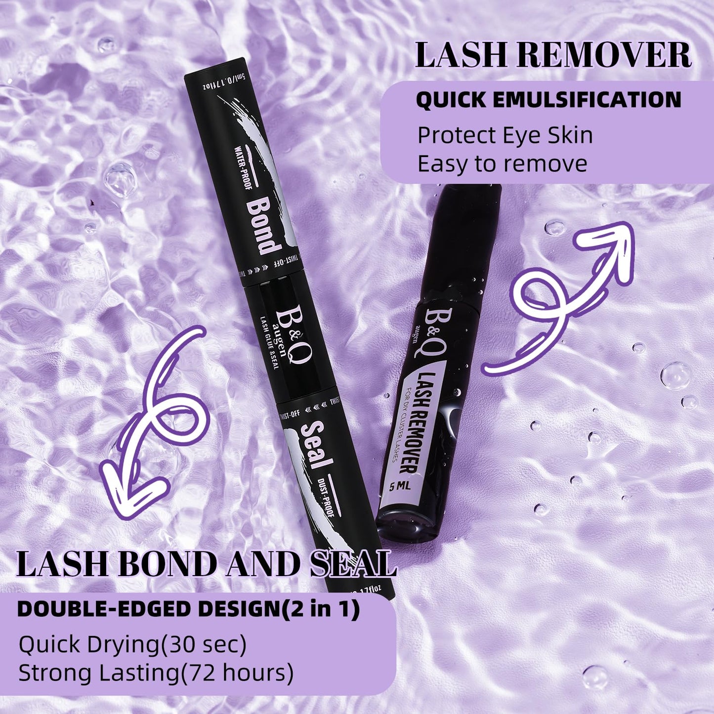 Lash Clusters D Curl 14mm DIY Eyelash Extensions 72 Clusters Lashes B&Qaugen Eyelash Clusters Eyelash Extensions Volume Wispy Individual Lash Clusters Beauty and Personal Care B&Qaugen