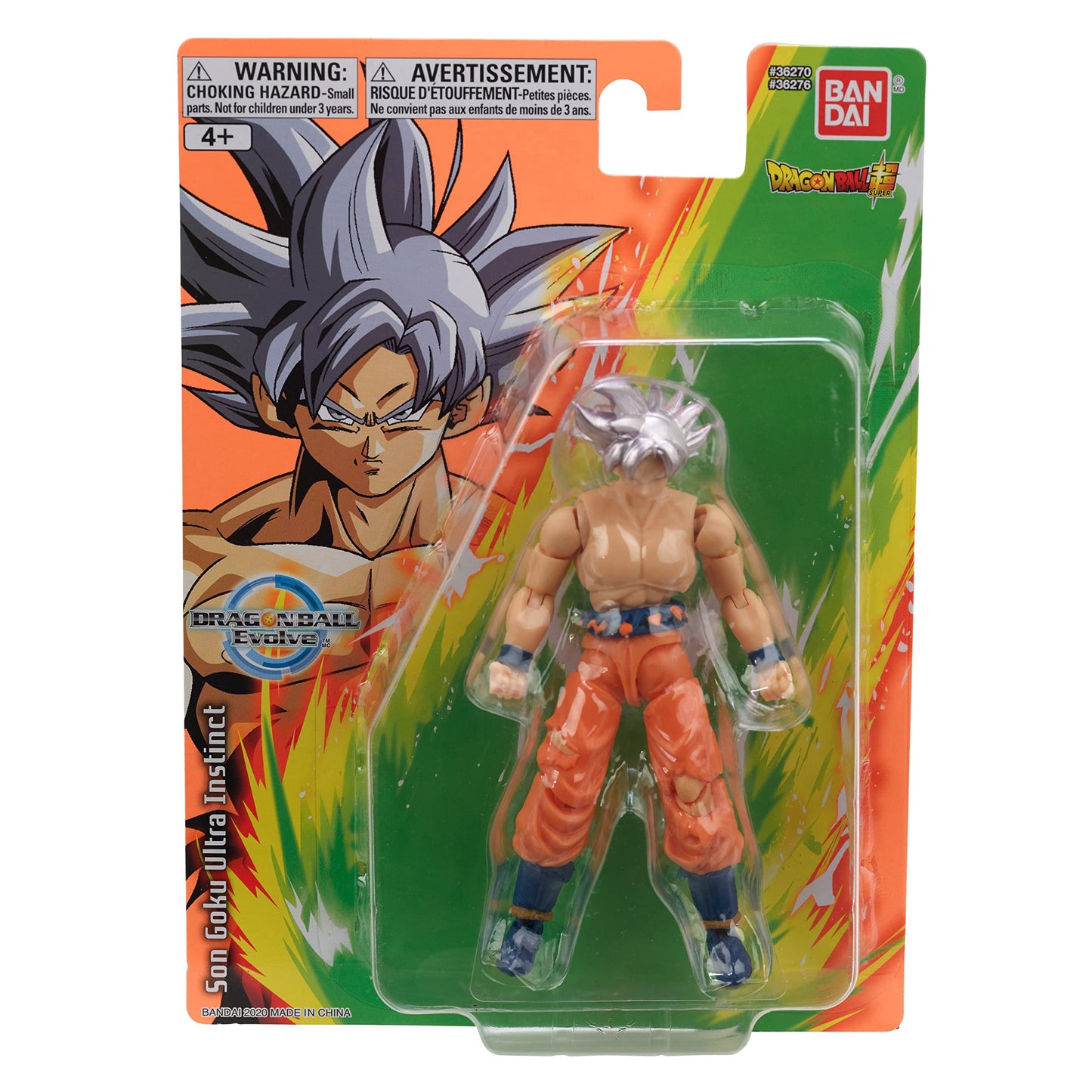 Bandai Namco - Dragon Ball Super - Goku Ultra Instinct, Dragon Ball Evolve 5" Action Figure