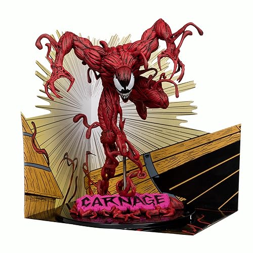McFarlane Toys Marvel Carnage 1:10th Scale Collectible with Scene (The Amazing Spider-Man #362)