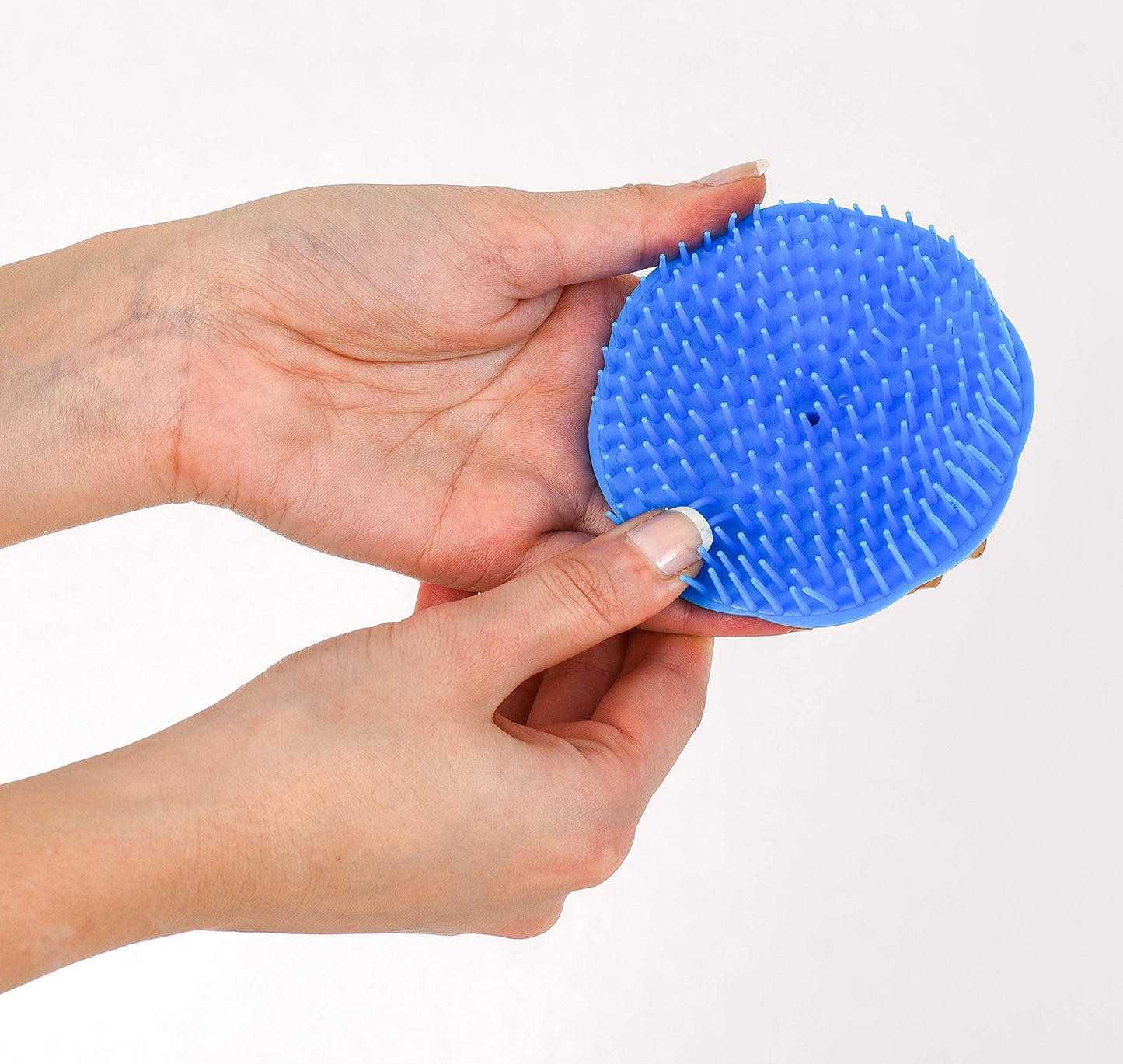 Niva Hair Scalp Massager Shampoo Brush - Flexible Scalp Exfoliator Dandruff Brush and Grass Shape Handle - Baby Shower Bath Brush Suitable for Women