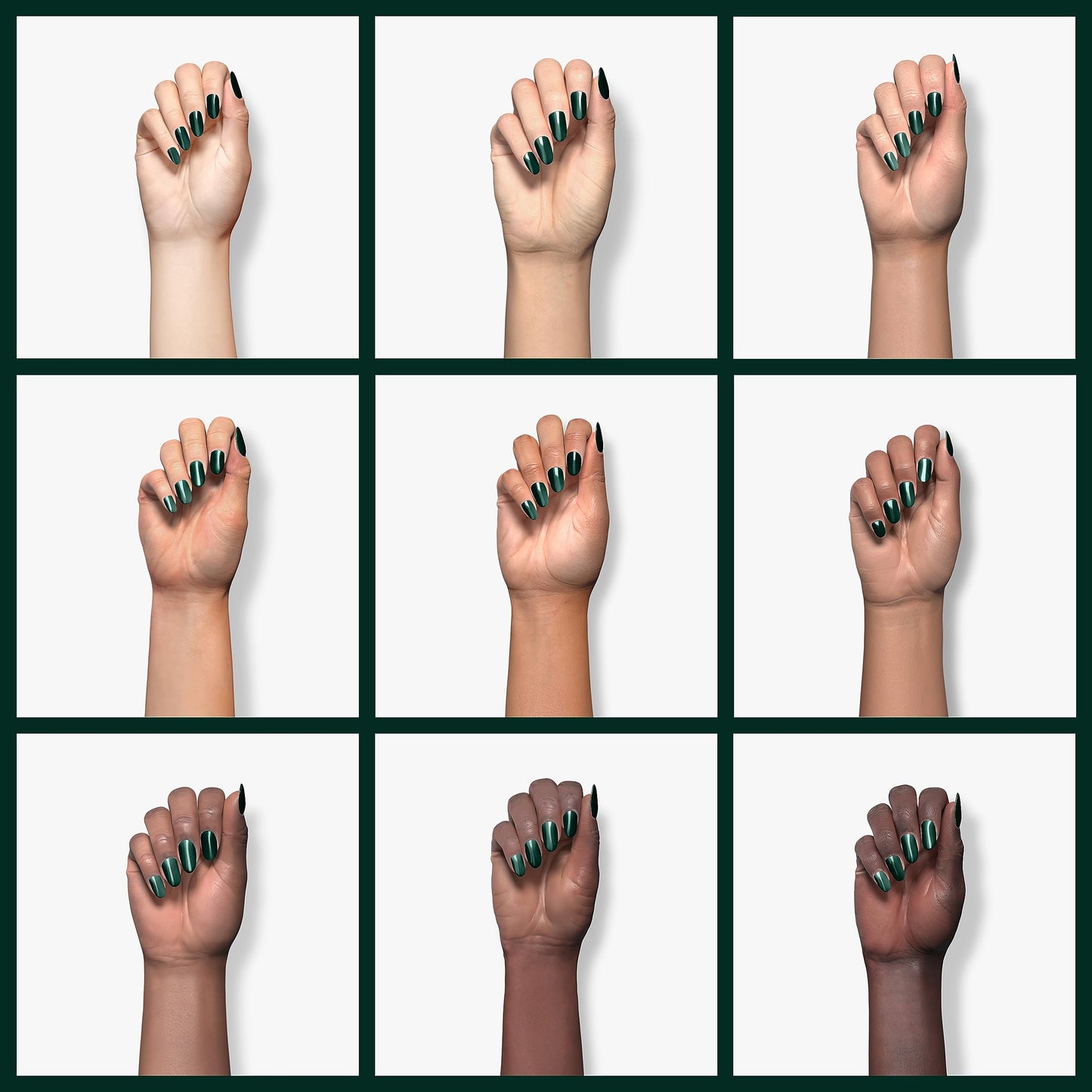 Beetles Green Gel Nail Polish, 15ML 0.51OZ Dark Green Color Soak Off UV Nail Lamp Forest Color Gel Polish Manicure Salon DIY Nail Art Design