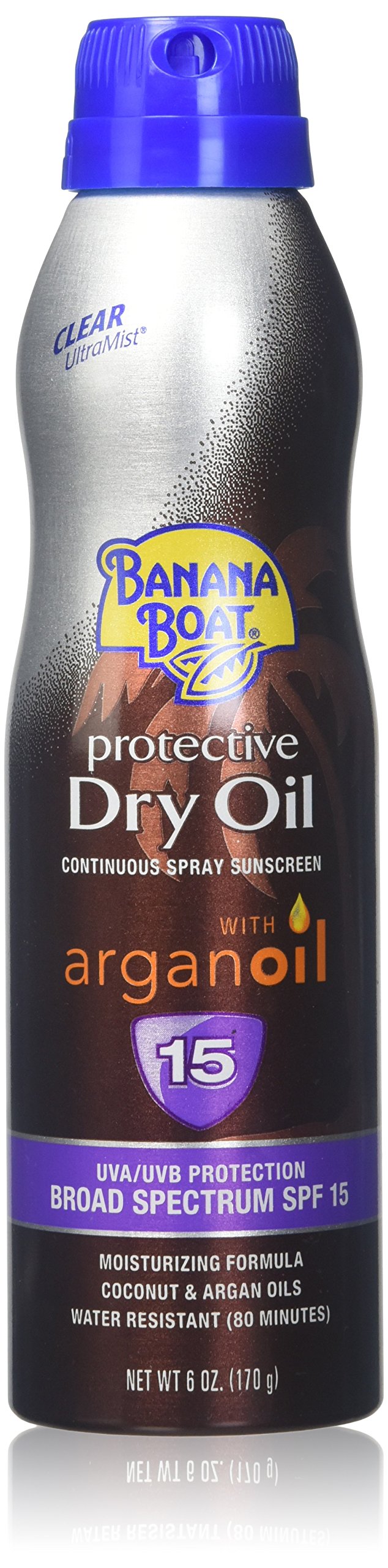 Banana Boat UltraMist Protective Dry Oil Spray SPF 15 Sunscreen 6 Ounce