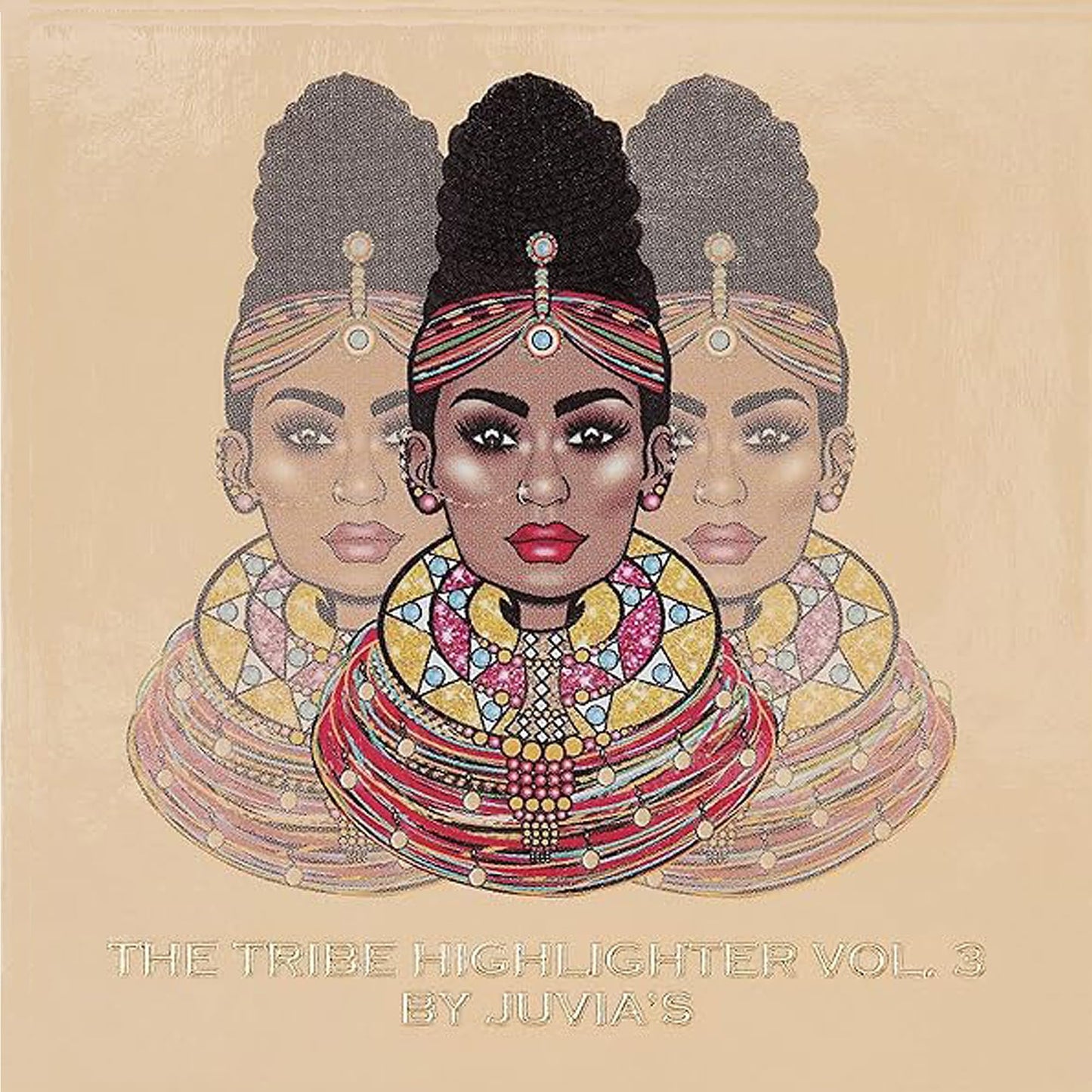 Juvia's Place - Tribe Highlighter Vol. 3 - Glow Highlighter Face Makeup Powder - Shimmering Glow Finish perfect for cheekbones, Radiant Mineral