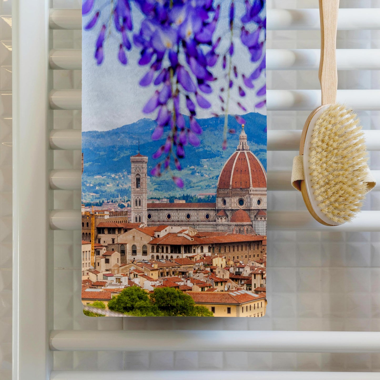 3D Rose TWL_227635_1 City Center of Florence - Firenze - UNESCO - Tuscany - Italy Towel, 15" x 22"