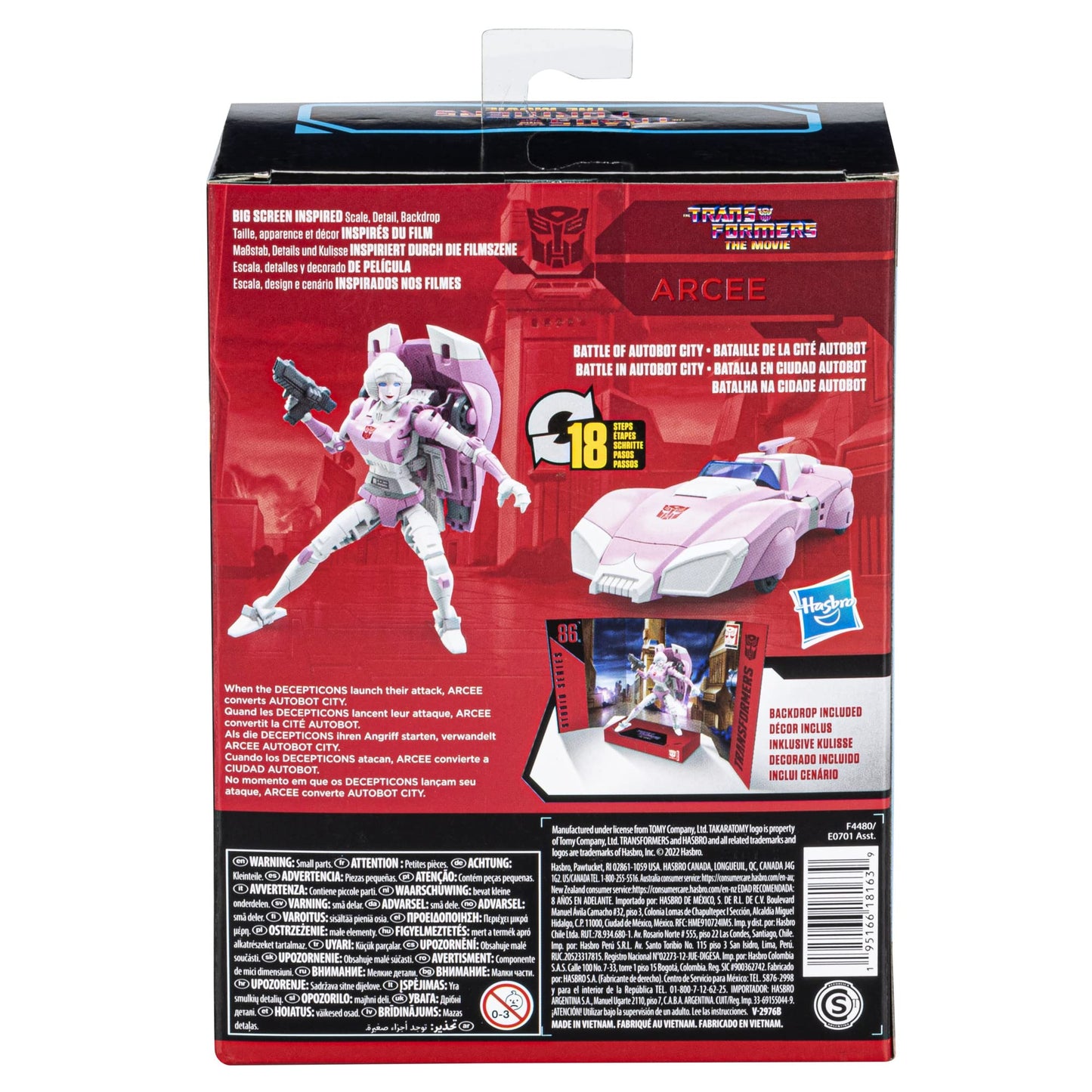 Transformers Toys Studio Series 86-16 Deluxe Class The The Movie Arcee Action Figure - Ages 8 and Up, 4.5-inch