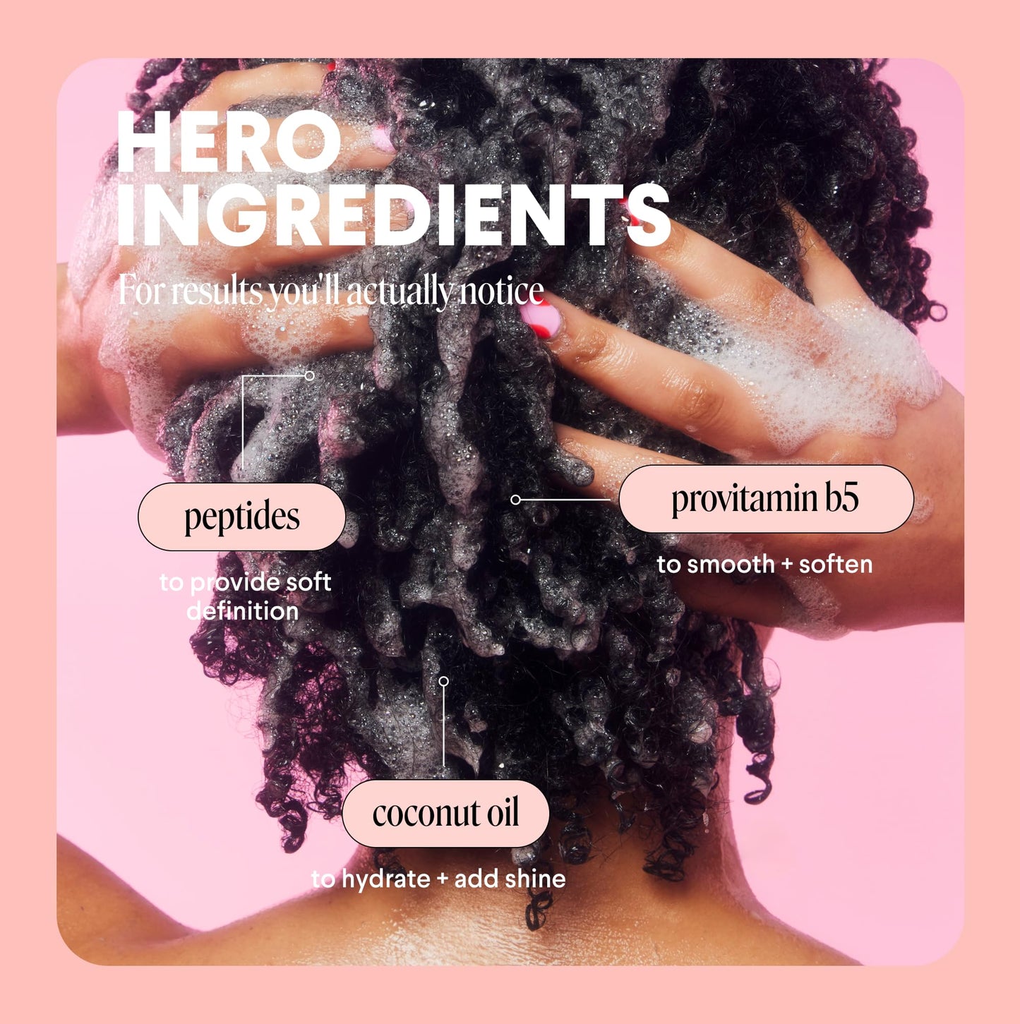 MONDAY HAIRCARE Curl Define Shampoo + Conditioner Set (2 Count) 12 oz Each Nourishes Curls, Tames Frizz, Coconut Oil and Shea Butter Enhance Shine