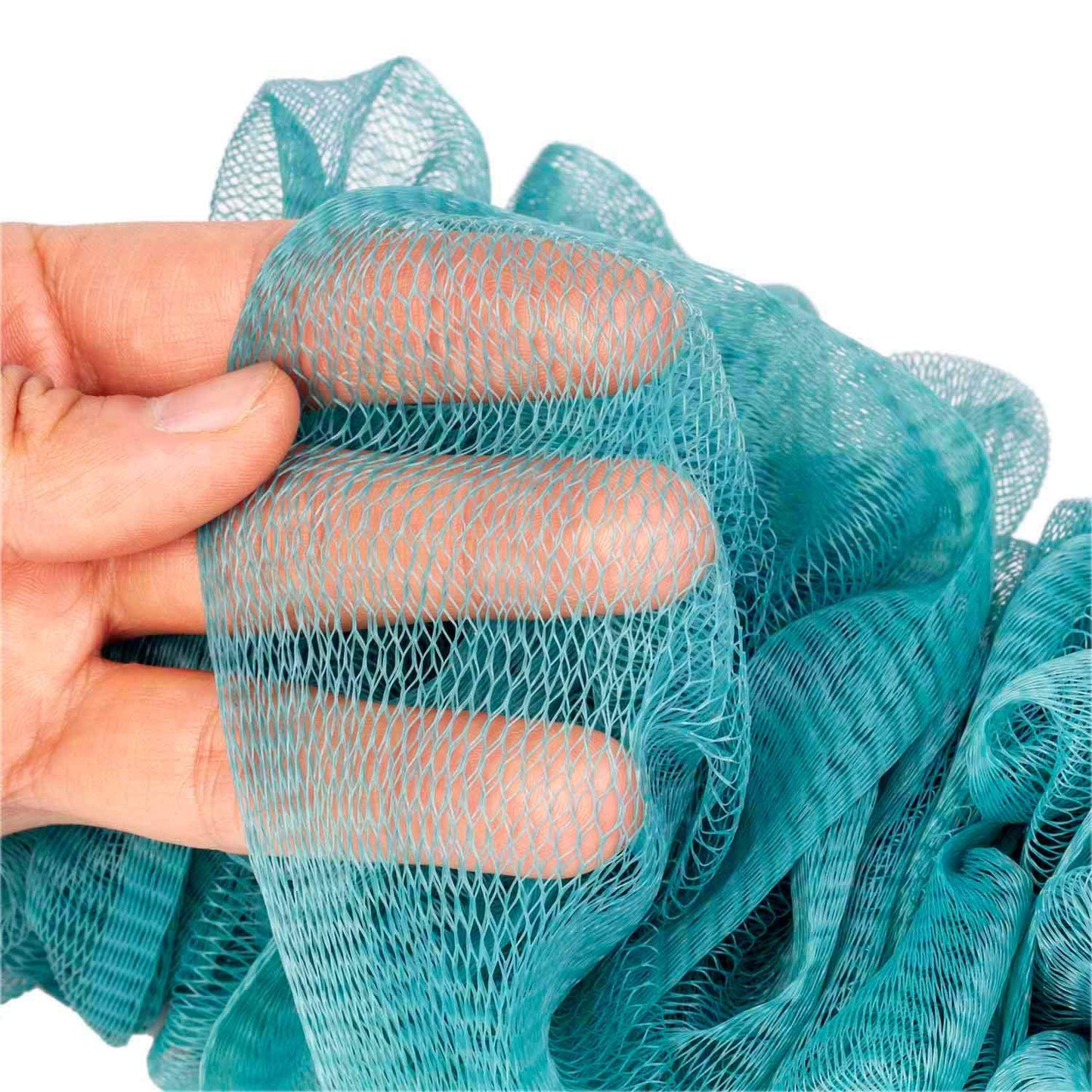 Arswin Back Scrubber for Shower, Loofah Long Handle Bath Body Brush, Soft Nylon Mesh Sponge On a Stick for Shower Men Women Kids Elderly, Exfoliating